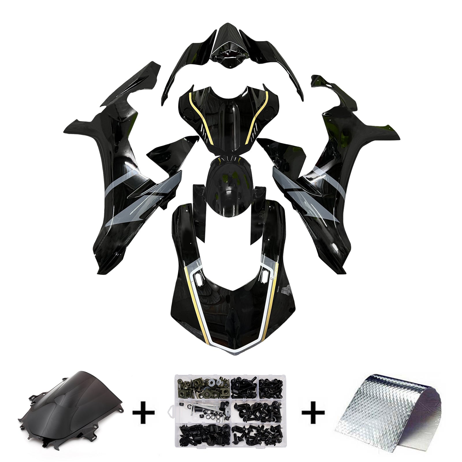 Injection Fairing Kit Bodywork Plastic ABS For Yamaha YZFR1 YZF-R1 2015-2019