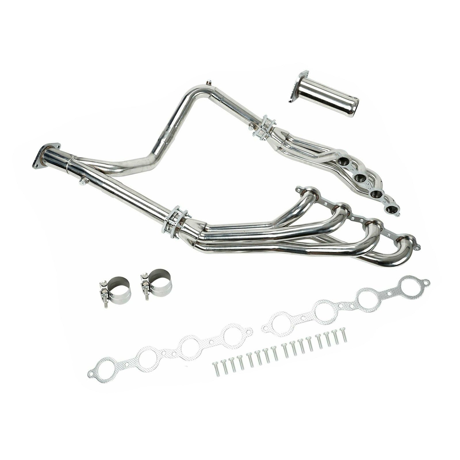 Stainless Steel Exhaust Manifold Headers fit Chevy GMC 2007-2014 4.8L 5.3L 6.0L