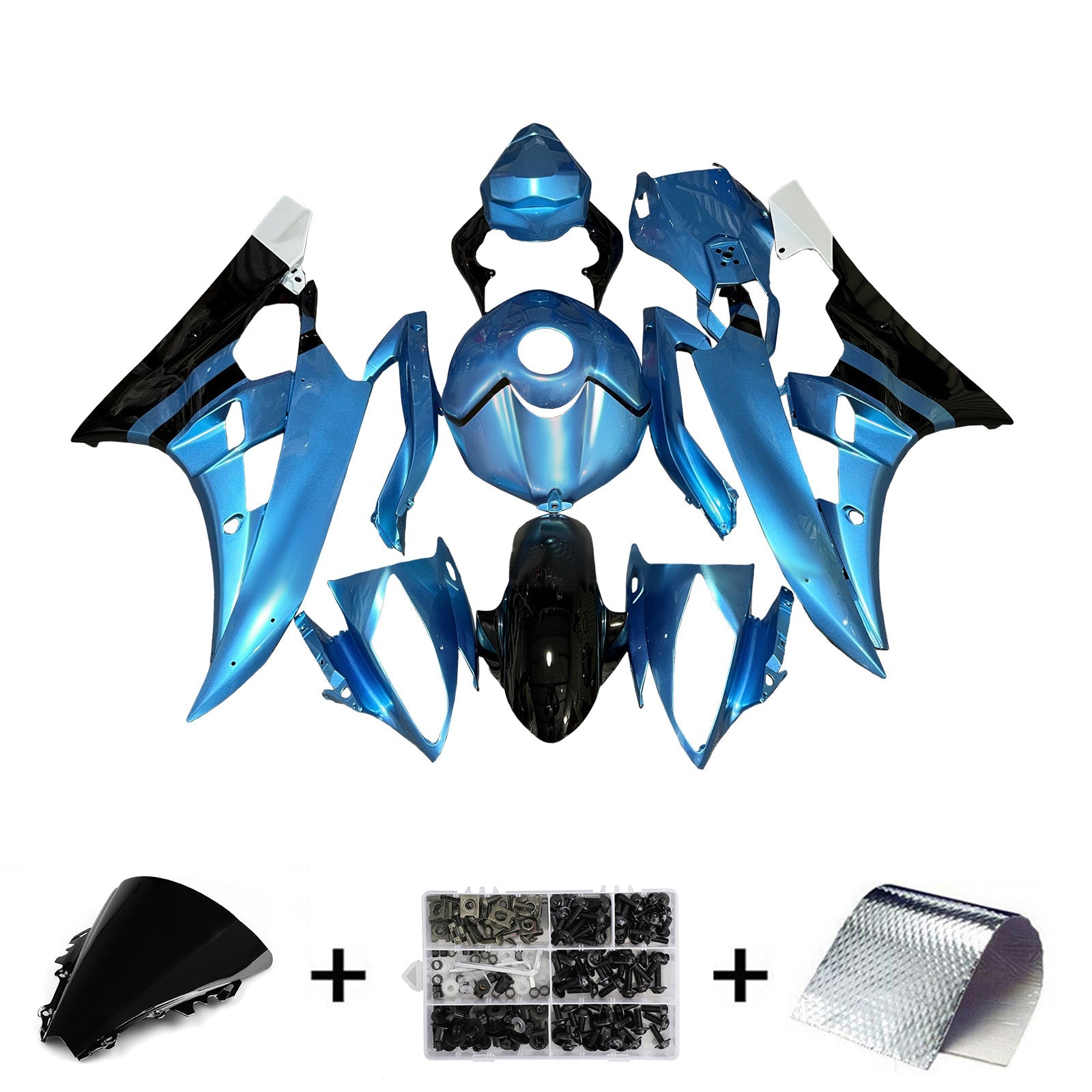 Injection Fairing Kit Bodywork Plastic ABS For Yamaha YZFR6 YZF-R6 2006-2007