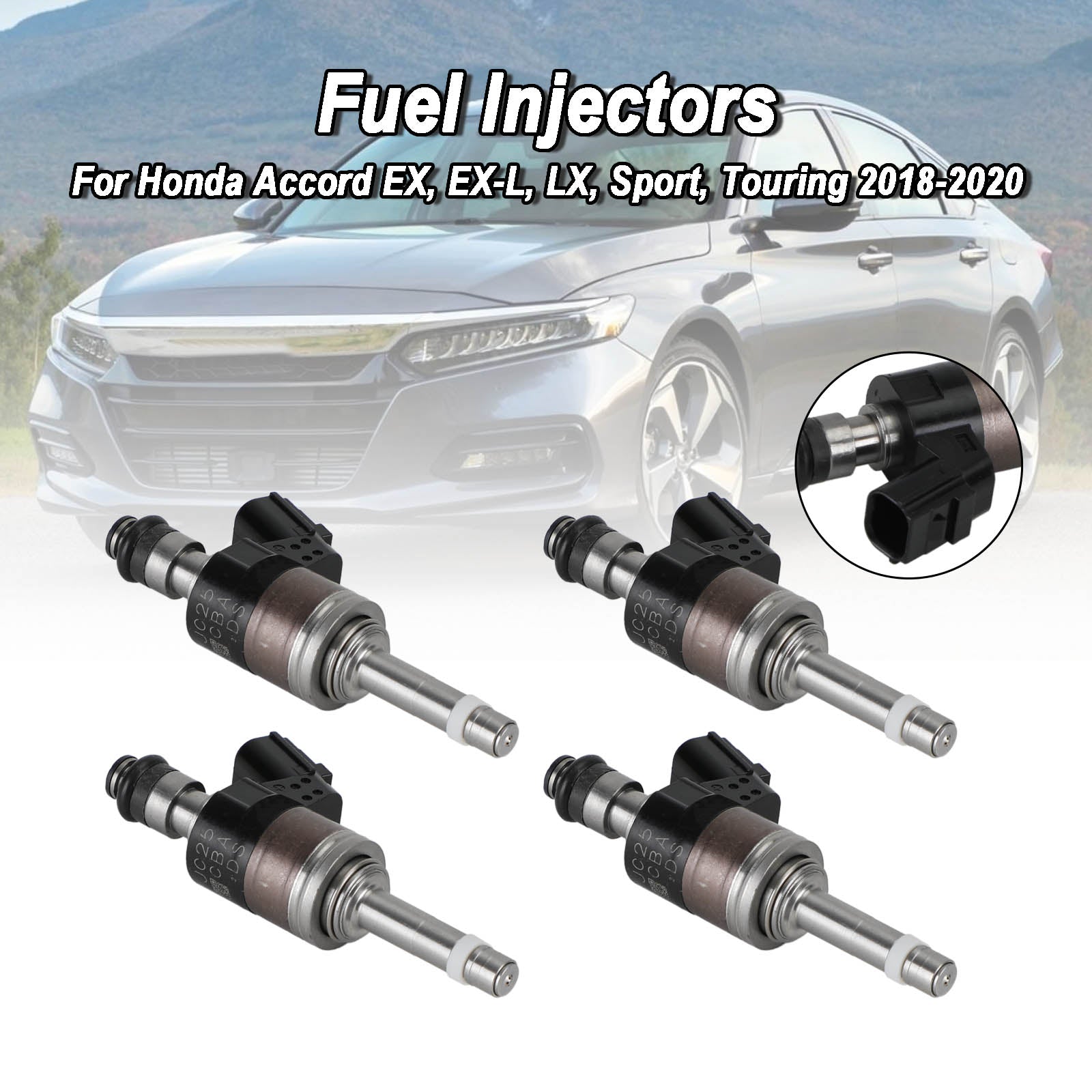 4x Fuel Injector Para Honda Accord 18-20 Cr-v 17-20 1.5l