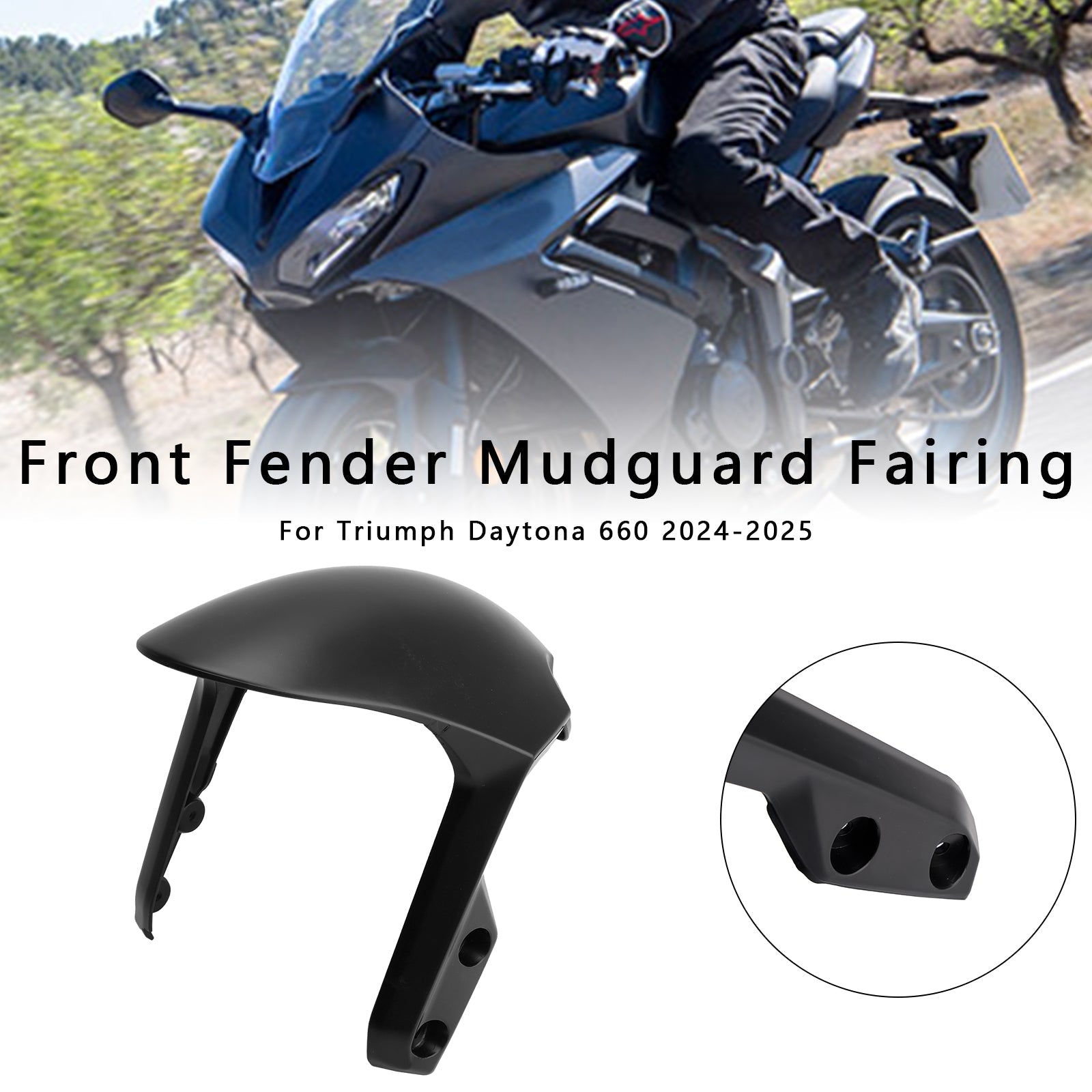 2024-2025 Daytona 660 Front Fender Mudguard Fairing Cowl