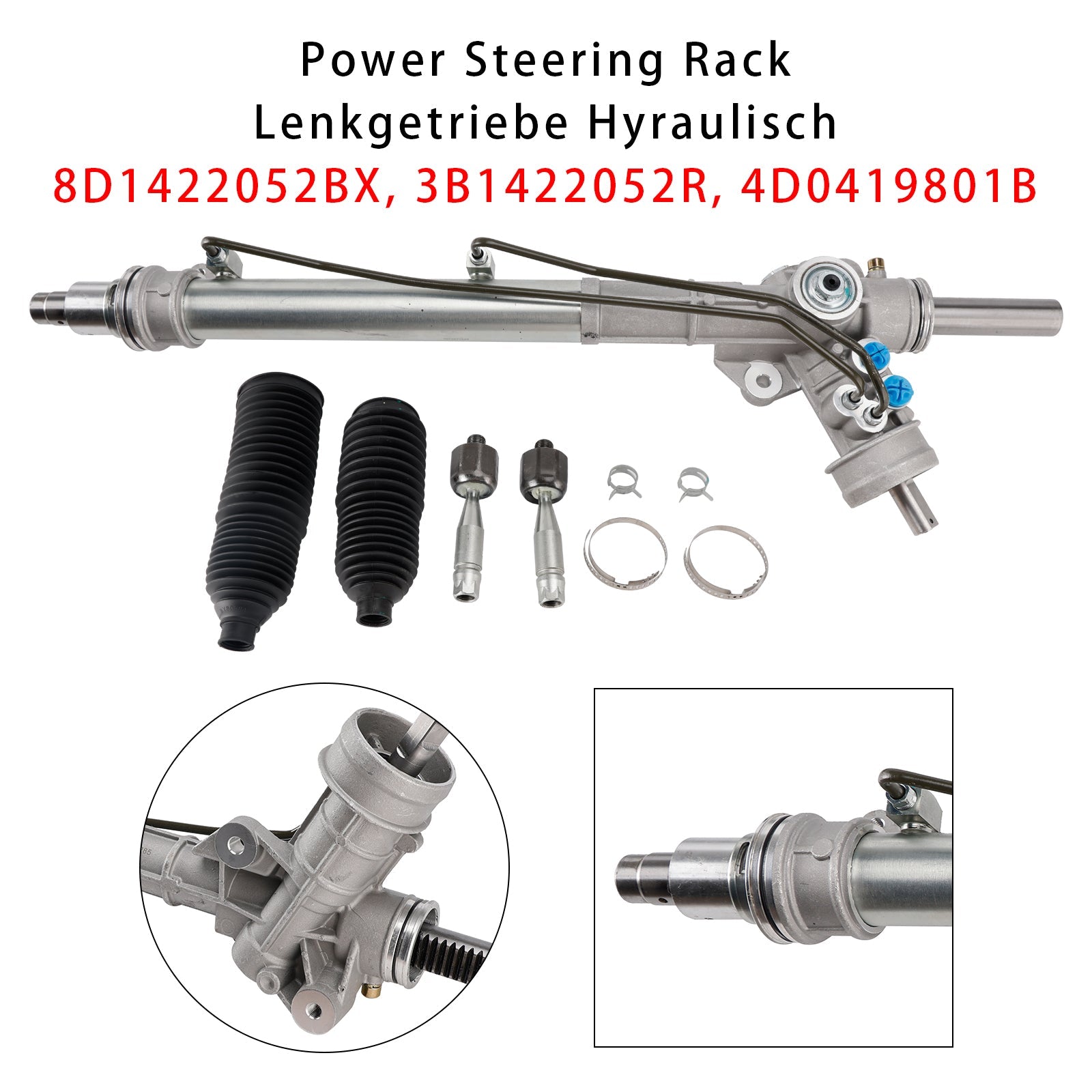 1995/01-2000/11 Audi A4 8D2, B5 1.9L Power Steering Rack 3B1422052R 8D1422052BX