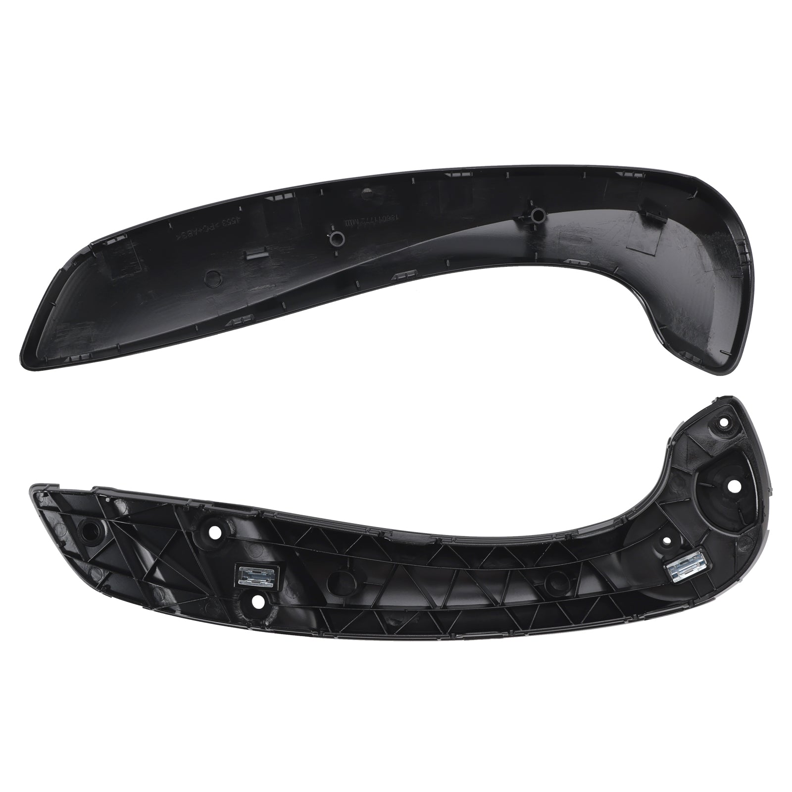 Front Left Inner Door Handle Base+Cover Set Black for Renault Megane MK3 Fluence