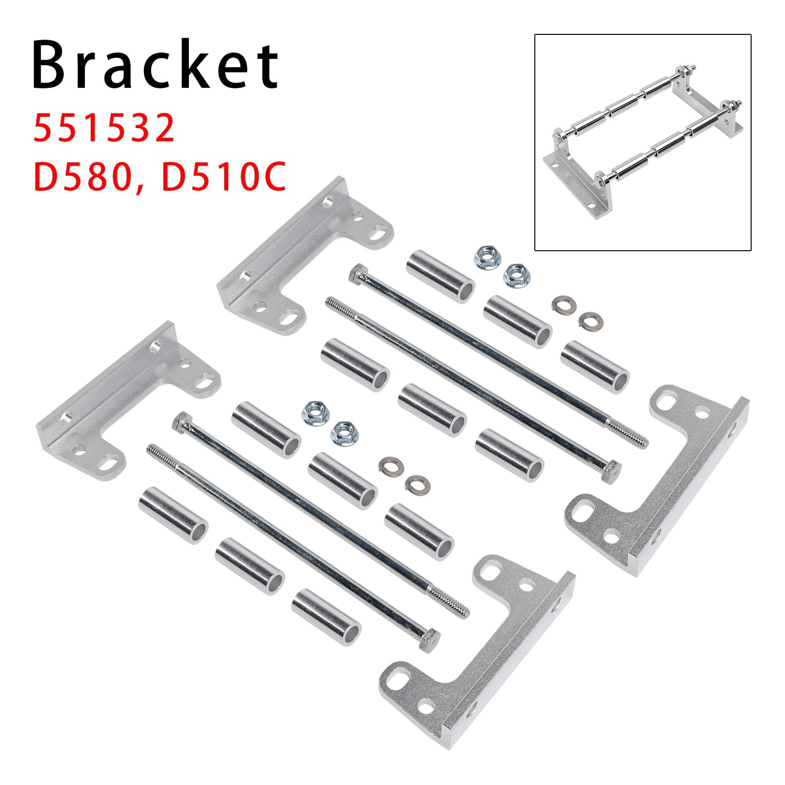 551532 Remote Mount Coil Relocation Brackets D580 D510C For LS LSX LS LS1 Swap