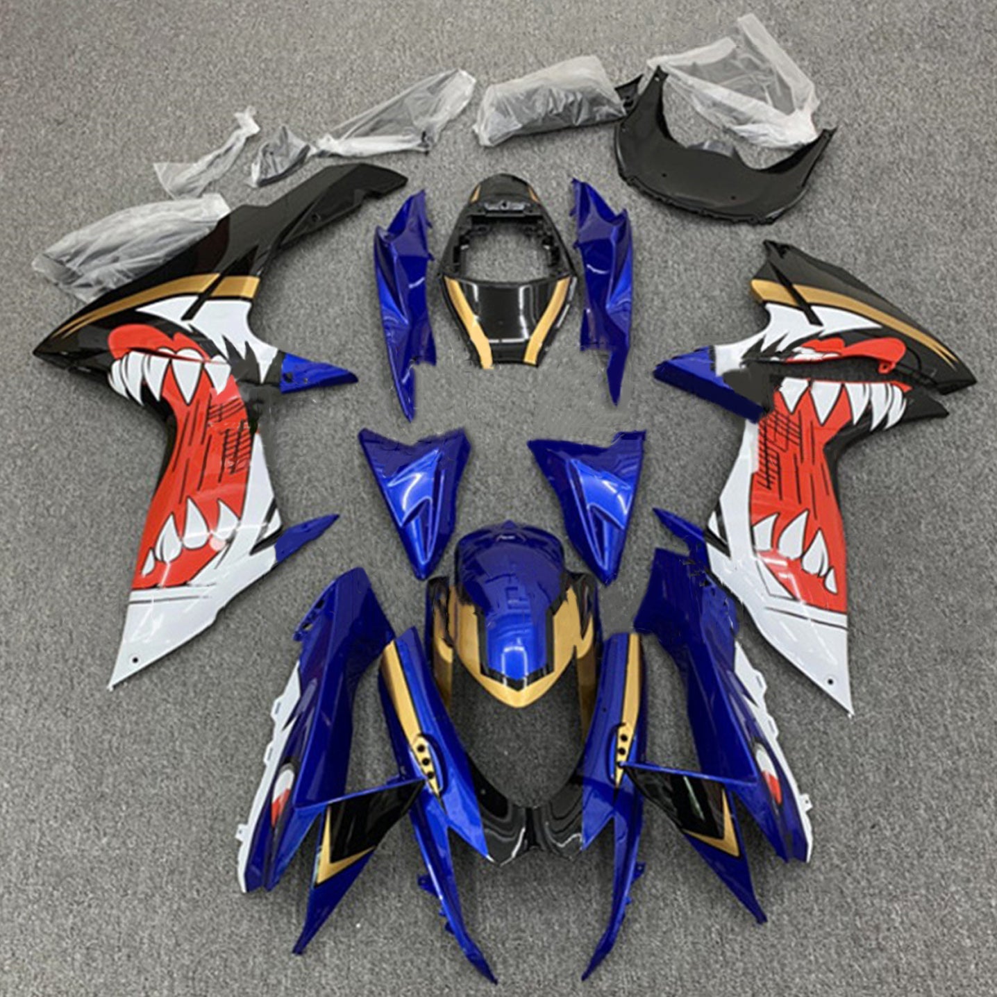 Aموتوبارت سوزوكي GSXR 600/750 2011-2024 K11 الهدايا المجمعة هيكل السيارة البلاستيك ABS