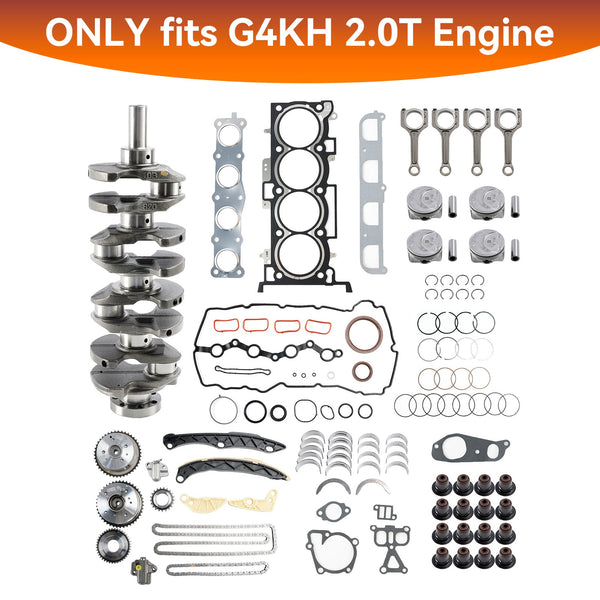 2021-2022 Hyundai Creta (SU2r) G4KH 2.0T Engine Rebuild Kit w/ Crankshaft Con Rods Timing Kit