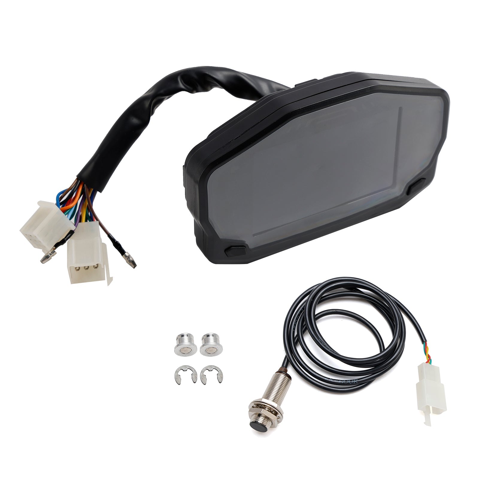 Backlight Lcd Rpm Digital Display Odometer Speedometer Universal For Motorcycle