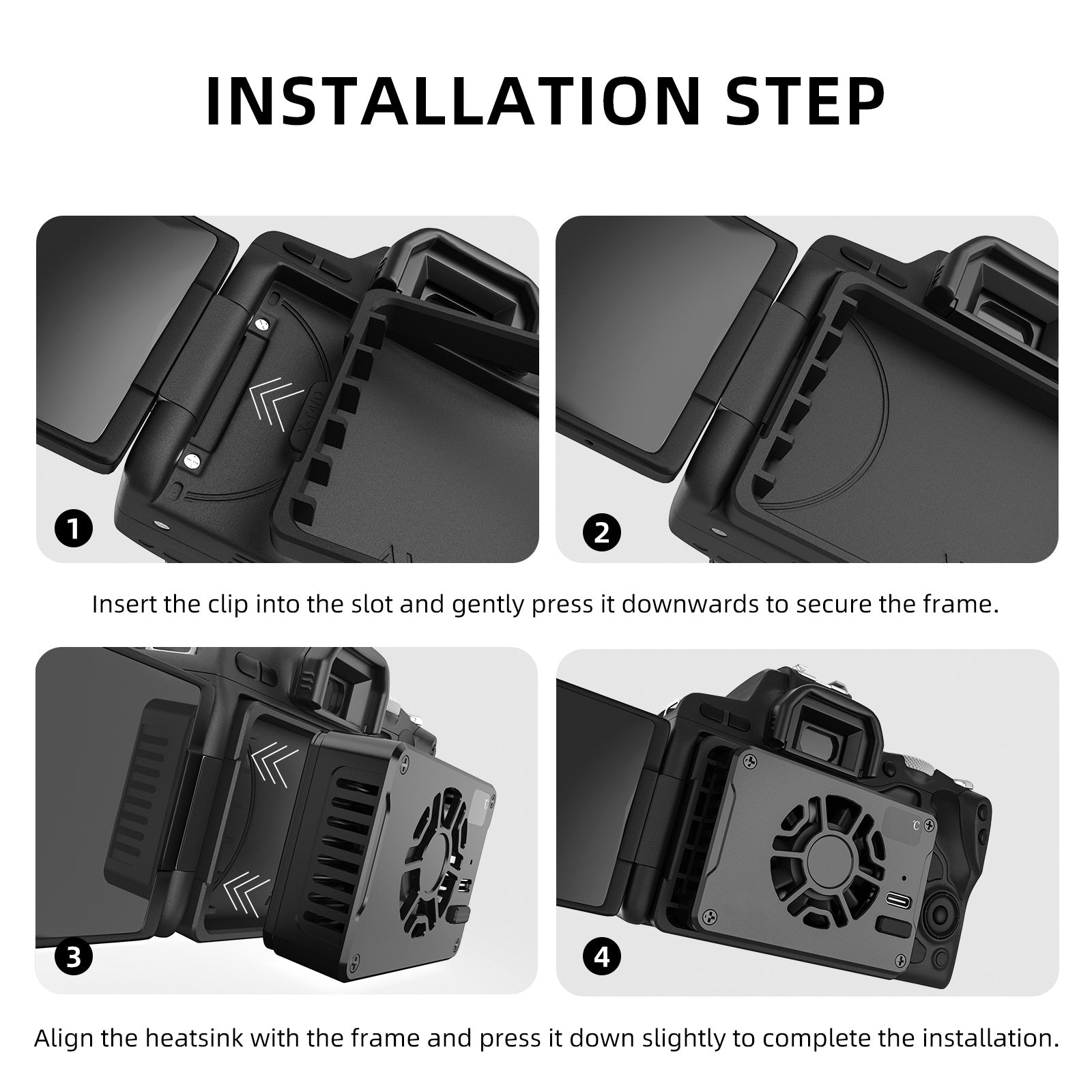 Semiconductor Camera Radiator Slr Cooler Fan For Sony Canon R5/R6/R7/Fuji Xt4
