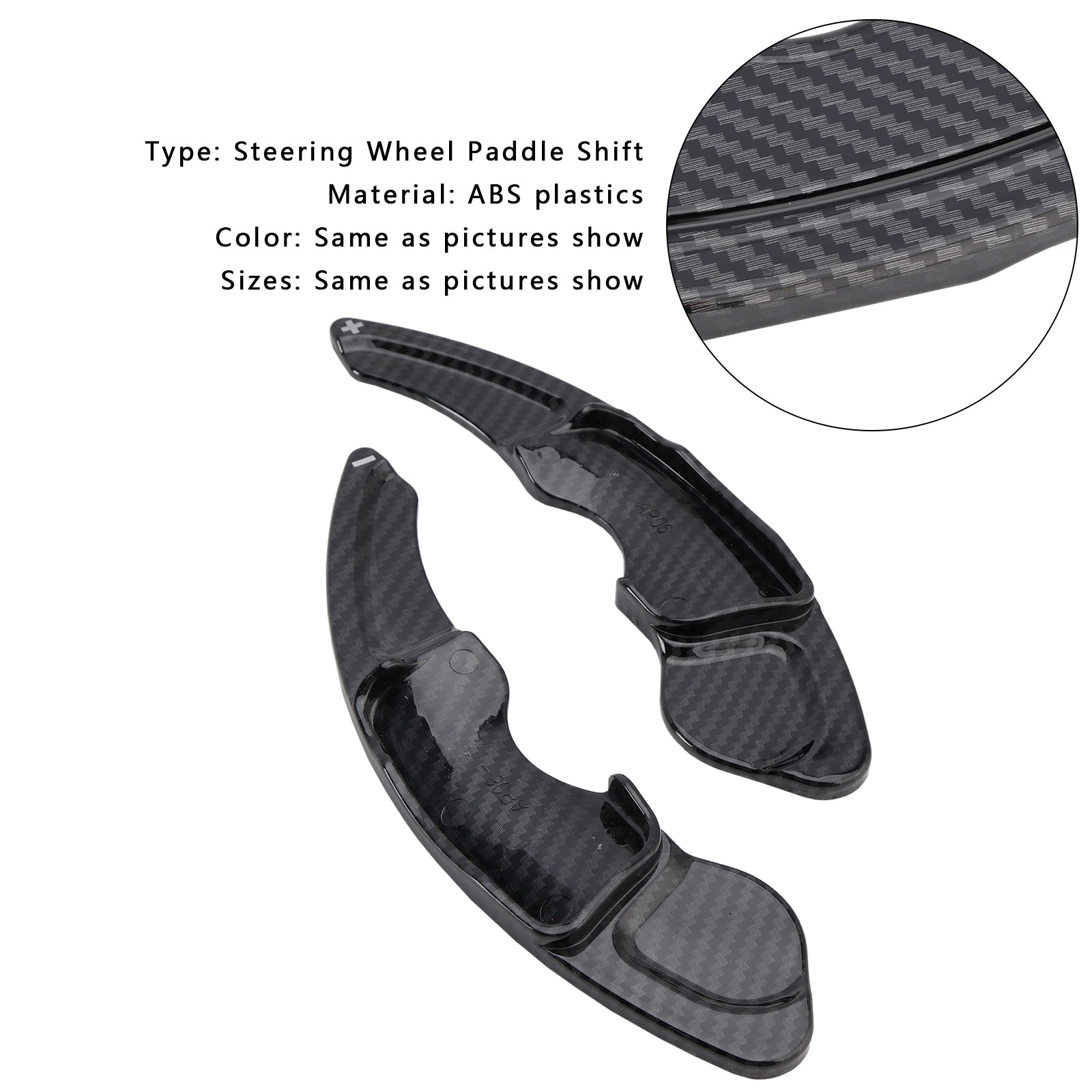 Carbon Look Steering Wheel Paddle Shifter Extension Covers Fit Lexus IS RC NX