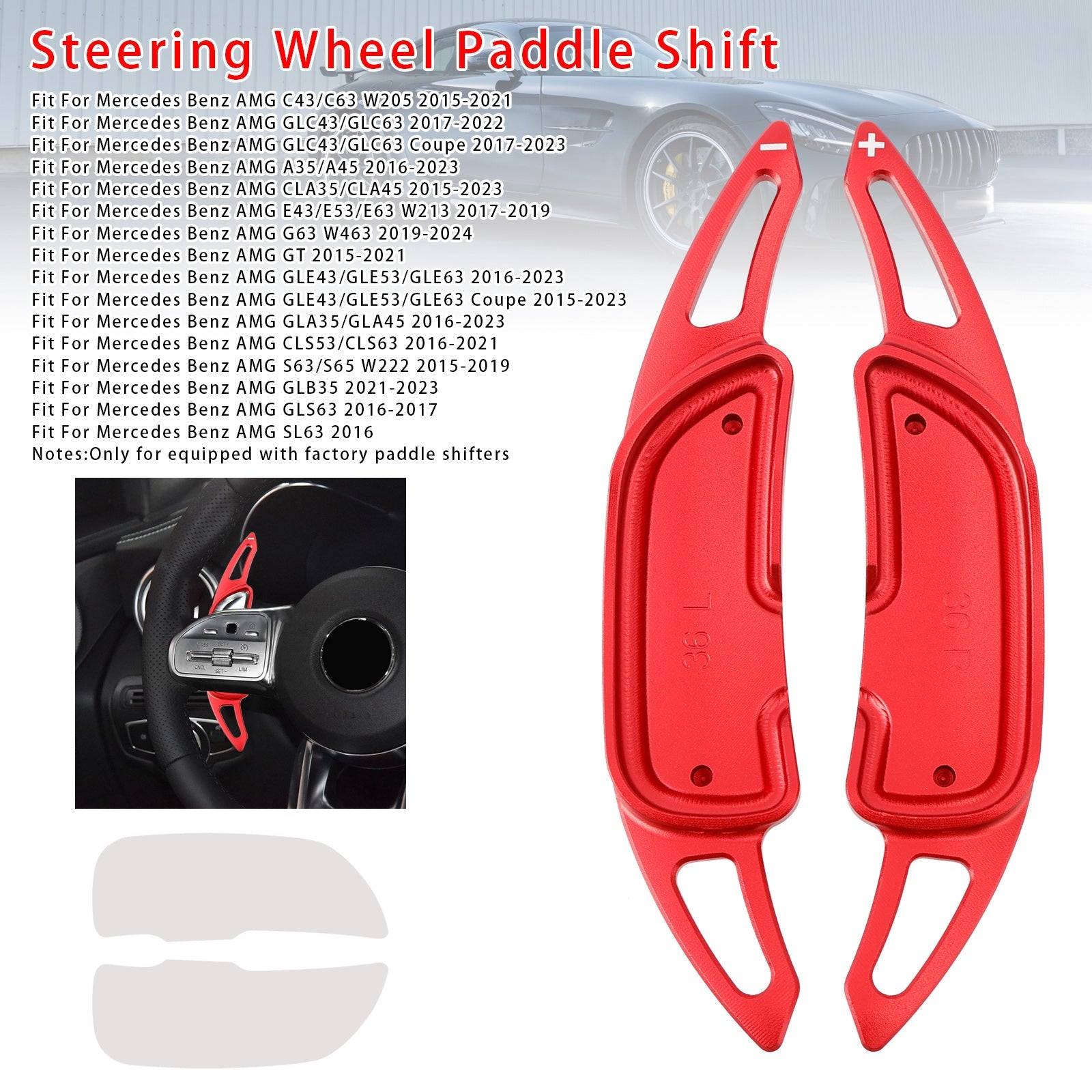 Steering Wheel Paddle Shifter Extension For Mercedes Benz AMG