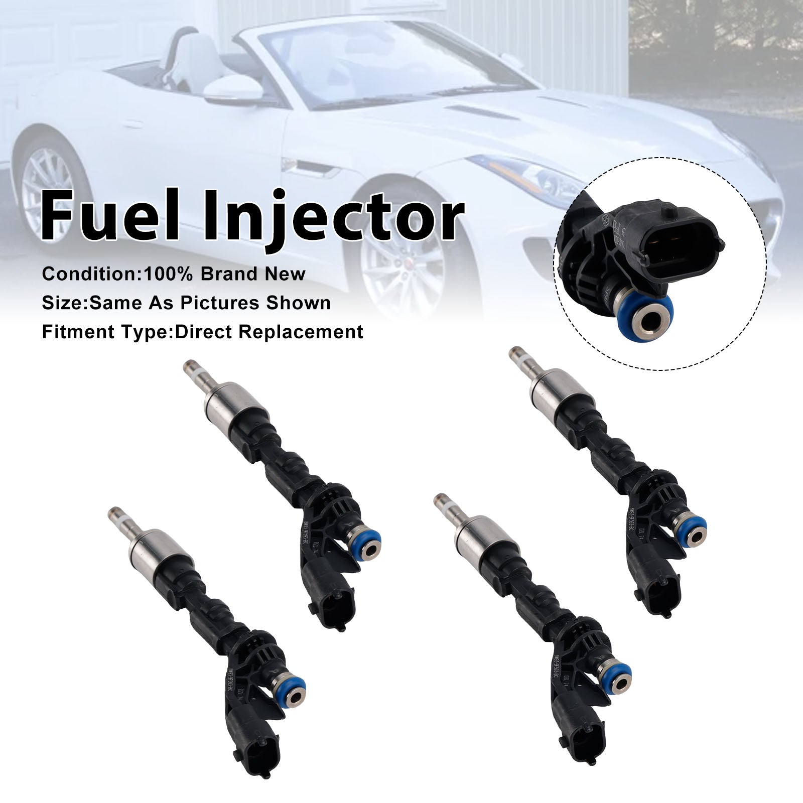 2009- For Land Rover LR4 SUV (LA) 5.0L 4x4 508PN 4999 280 4PCS Fuel Injector LR011964