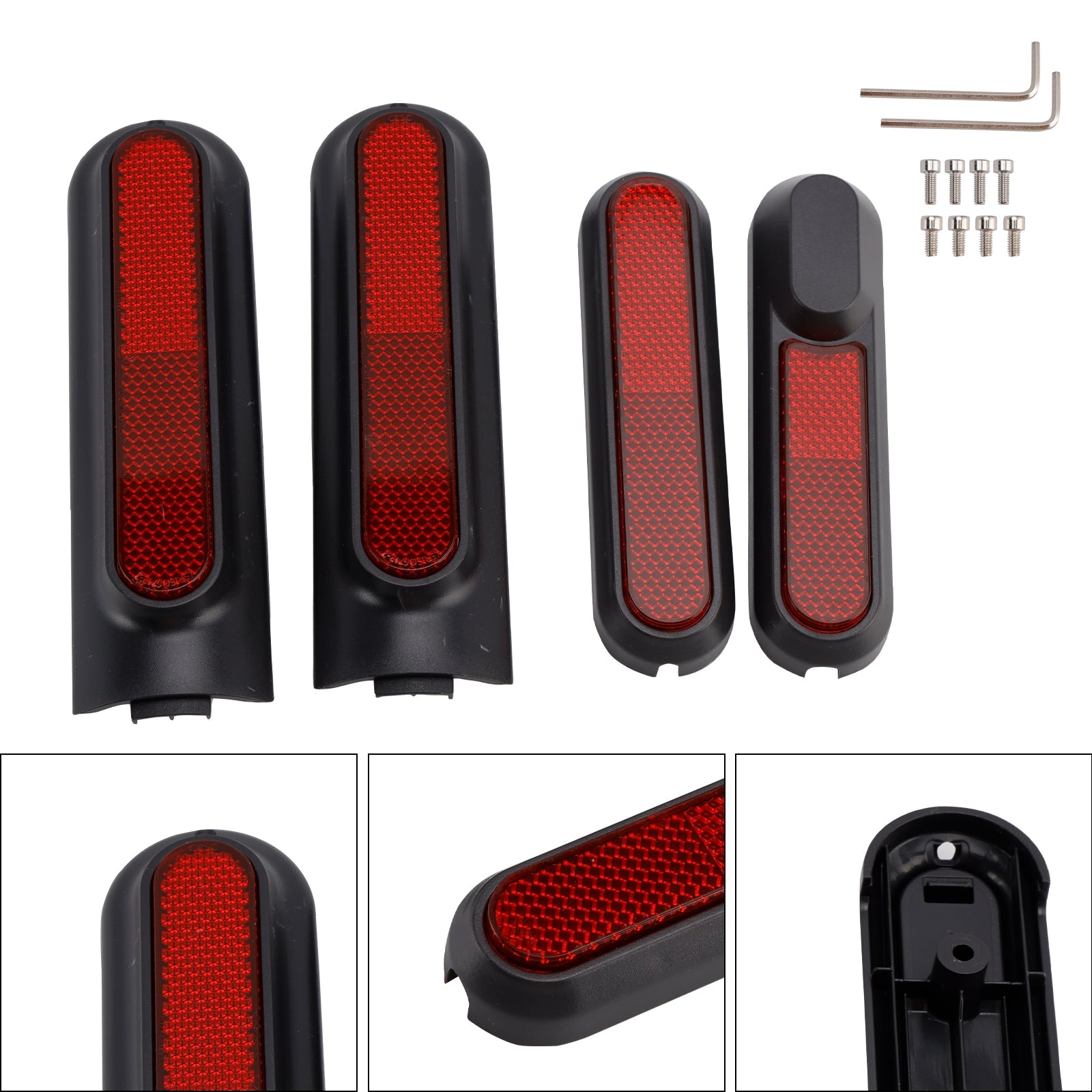 Set of 4 Scooter Side Covers with Rear Reflector for Xiaomi 4 Pro(1st Gen)