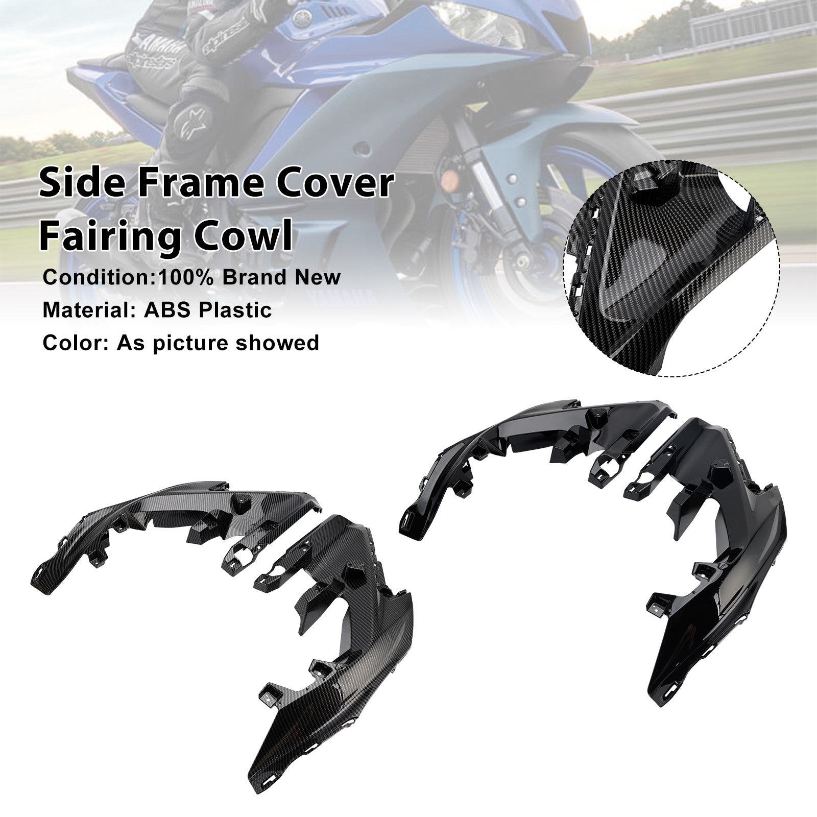 2025-2026 Yamaha YZF-R3 R25 Middle Side Frame Cover Fairing Cowl