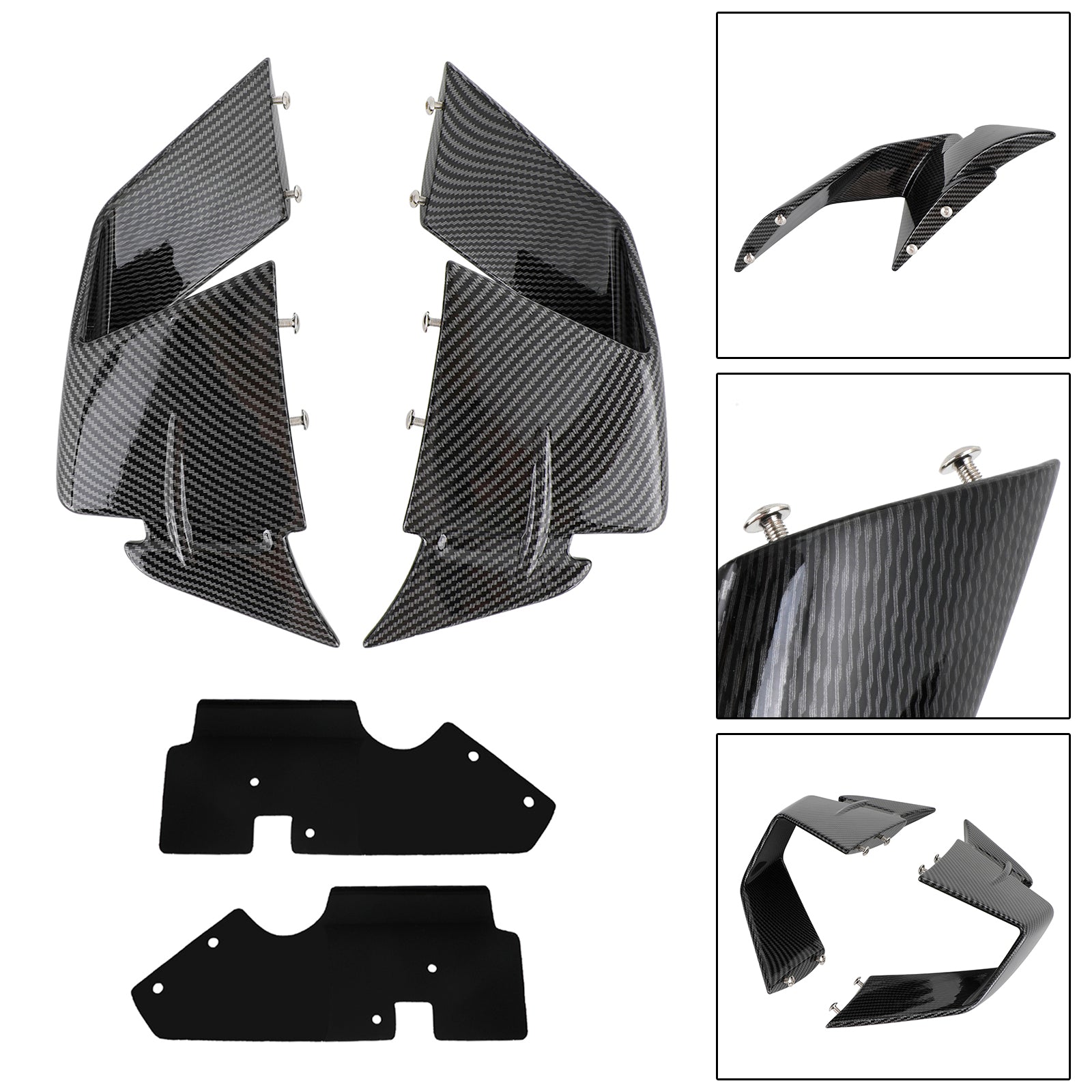 Front Spoiler Wind Winglets Fairing fit for BMW S1000RR 2019-2022