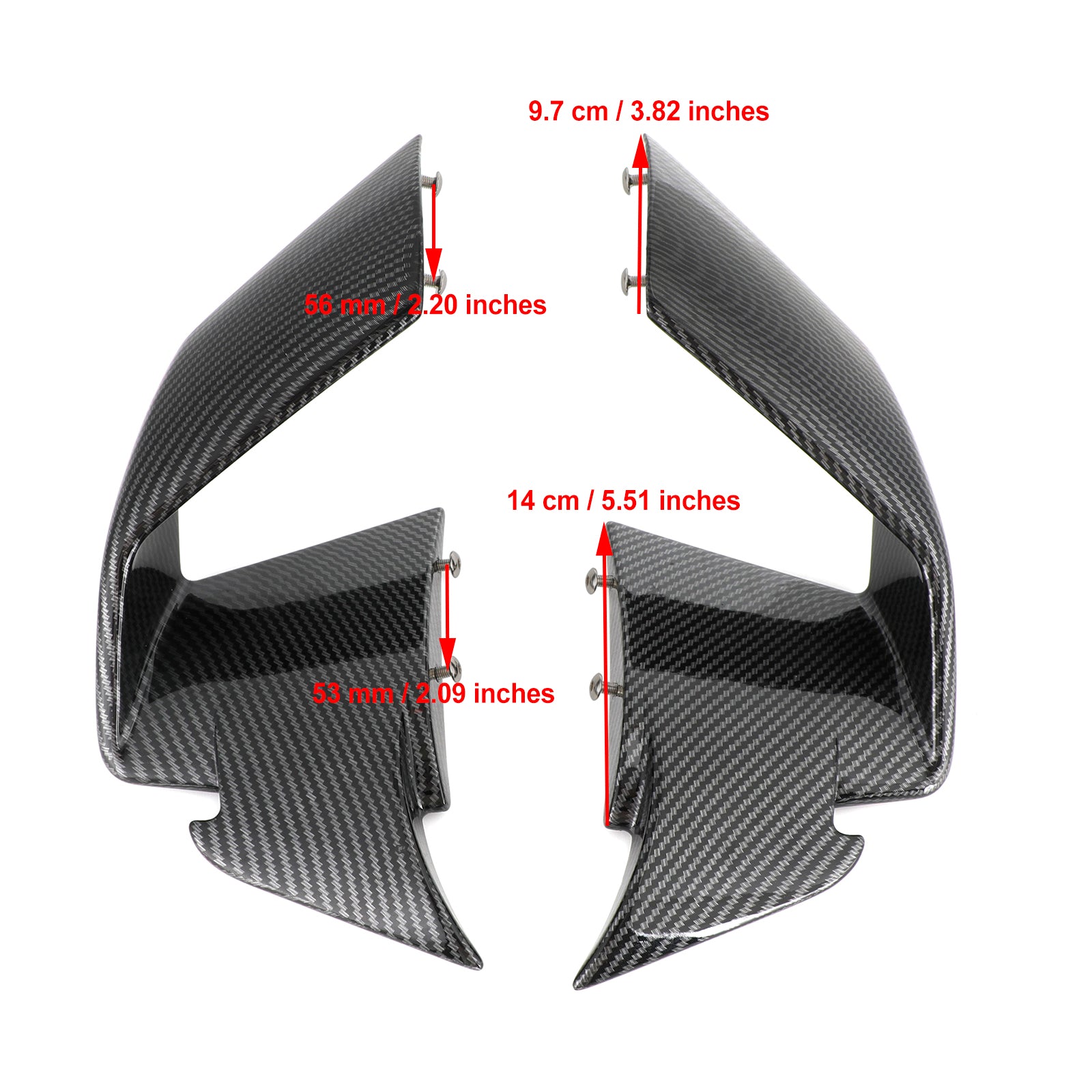 Front Spoiler Wind Winglets Fairing fit for BMW S1000RR 2019-2022
