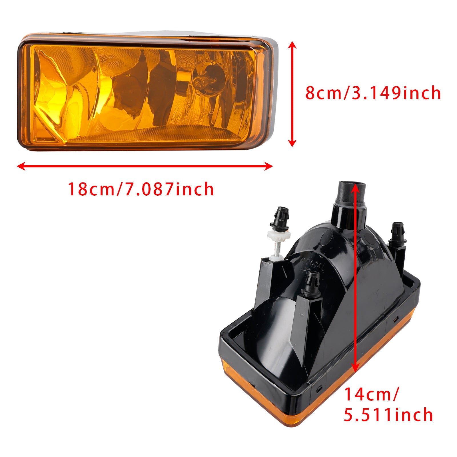 Pair  Fog Light Lamps With Bulbs For Chevy Tahoe Sierra 2007-2015  Yellow Lens