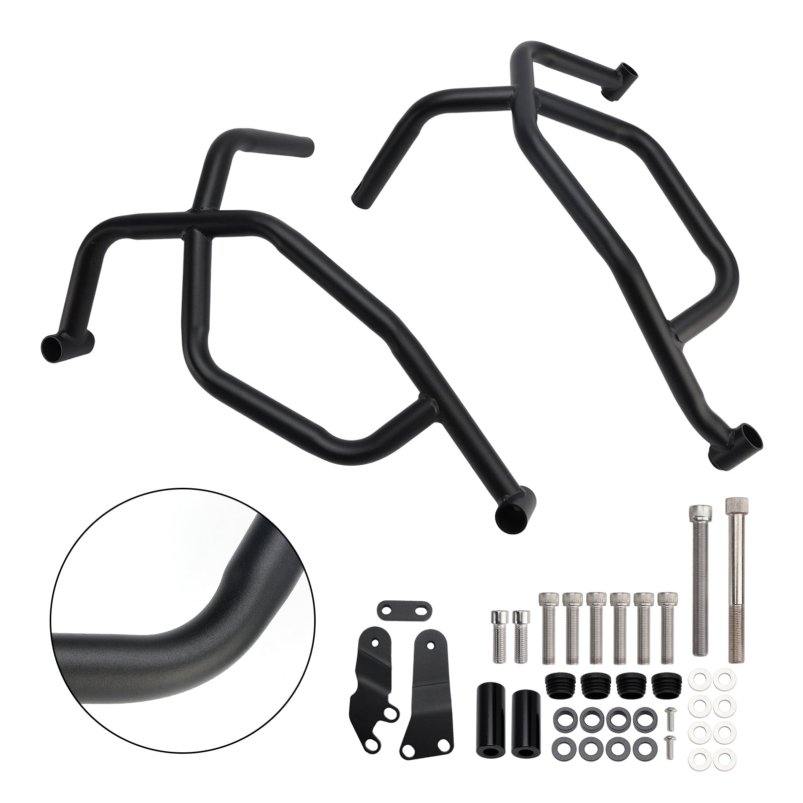 2021-2025 Yamaha Tracer 7 Crash Bar Lower Engine Guard Steel Frame Fit Black