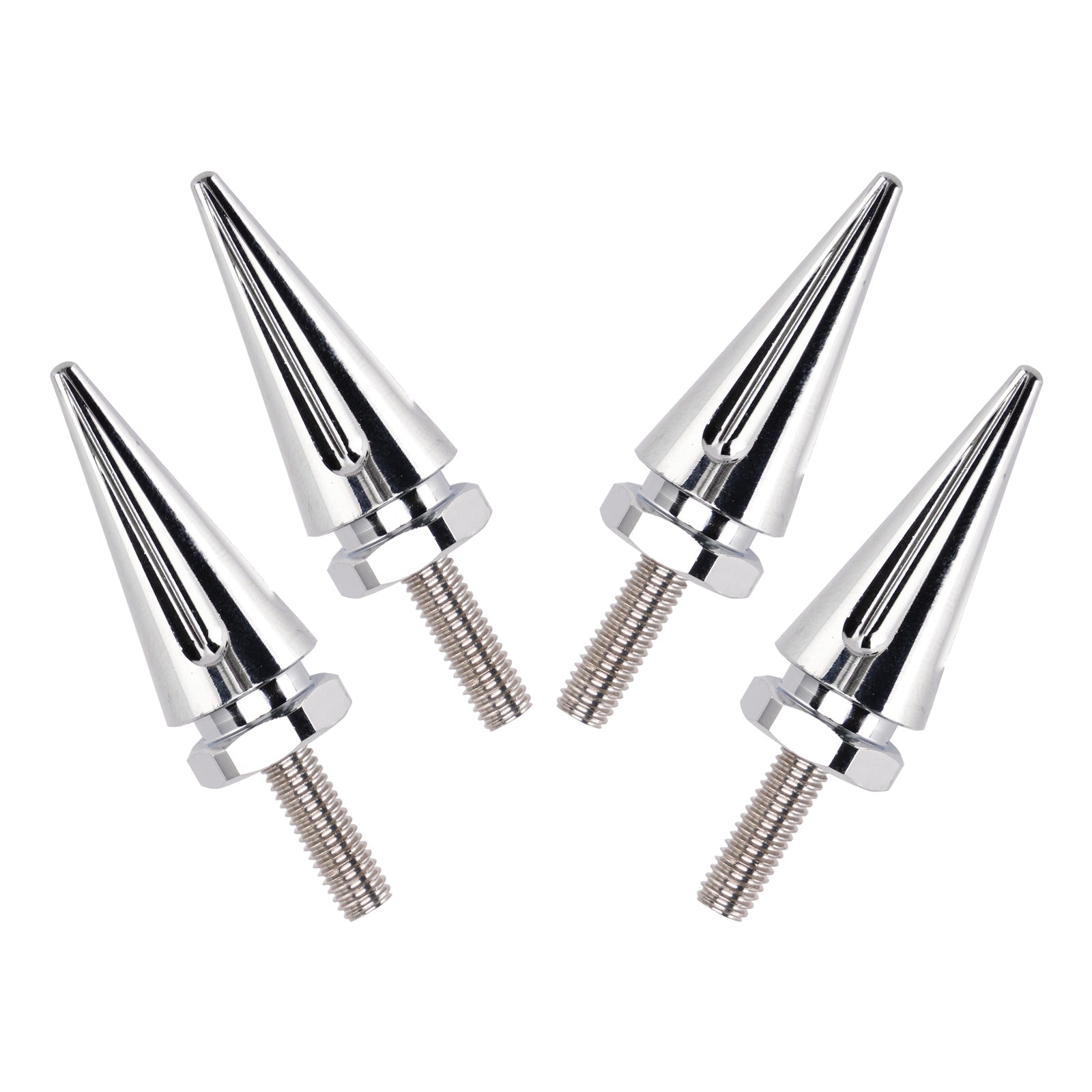 4x Silver Spike Windshield Fairing Bolts For Touring Road Glide FLTR 2015 - 2025