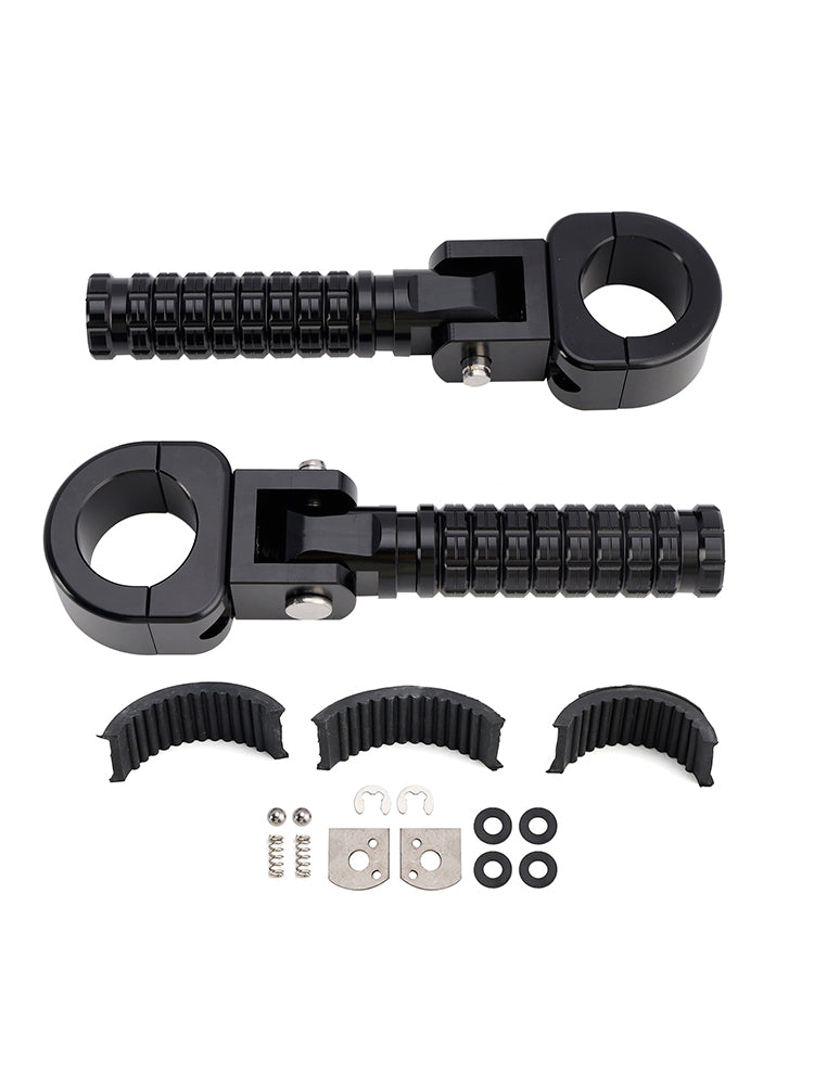 1.25인치 바가 있는 오토바이에 맞는 범용 전면 발판 발 페그