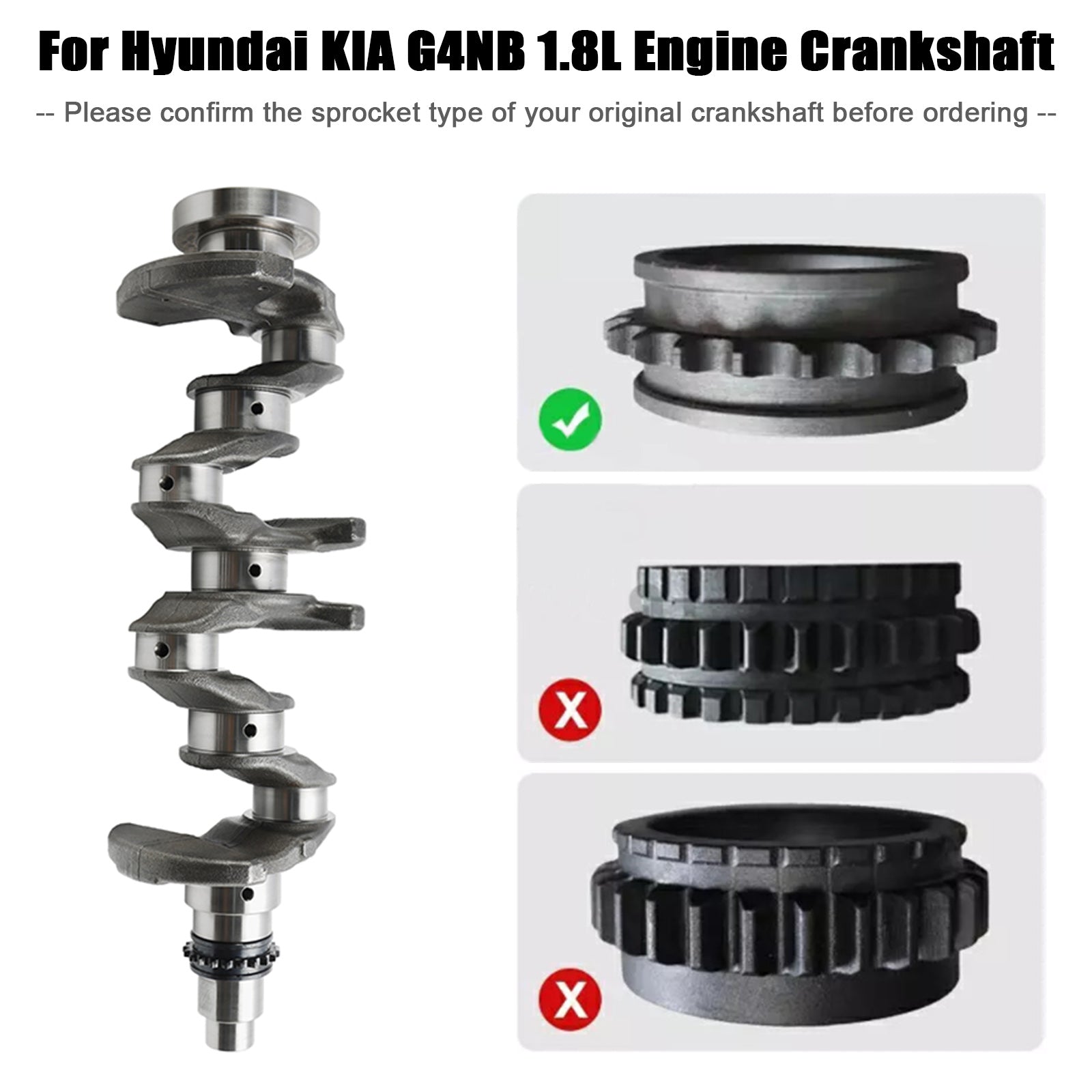 Hyundai Mistra (2014?Cpresent) G4NB 1.8L Engine Crankshaft & Rods & Bearings Set