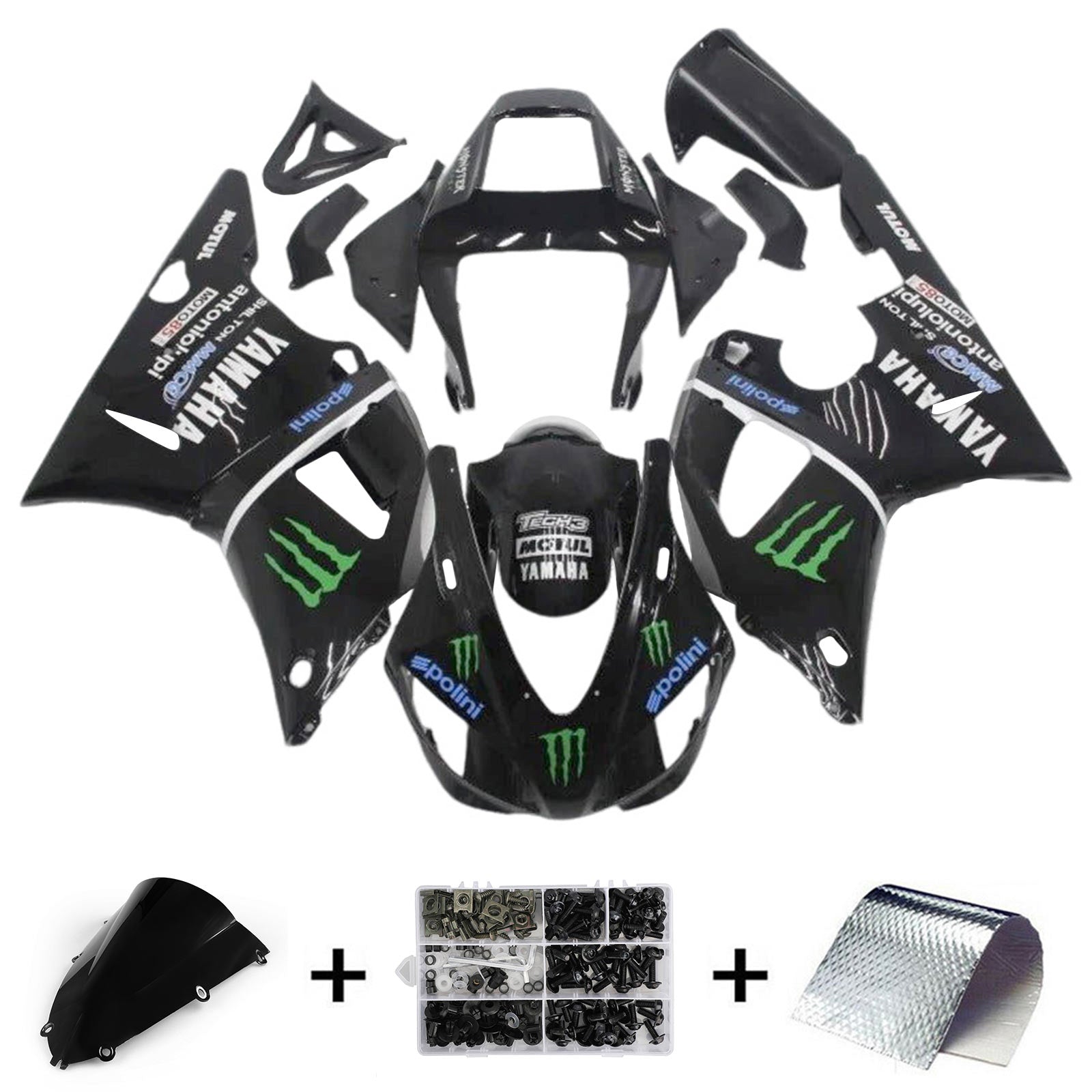 Yamaha YZF-R1 1998-1999 Fairing Kit Bodywork Plastic ABS