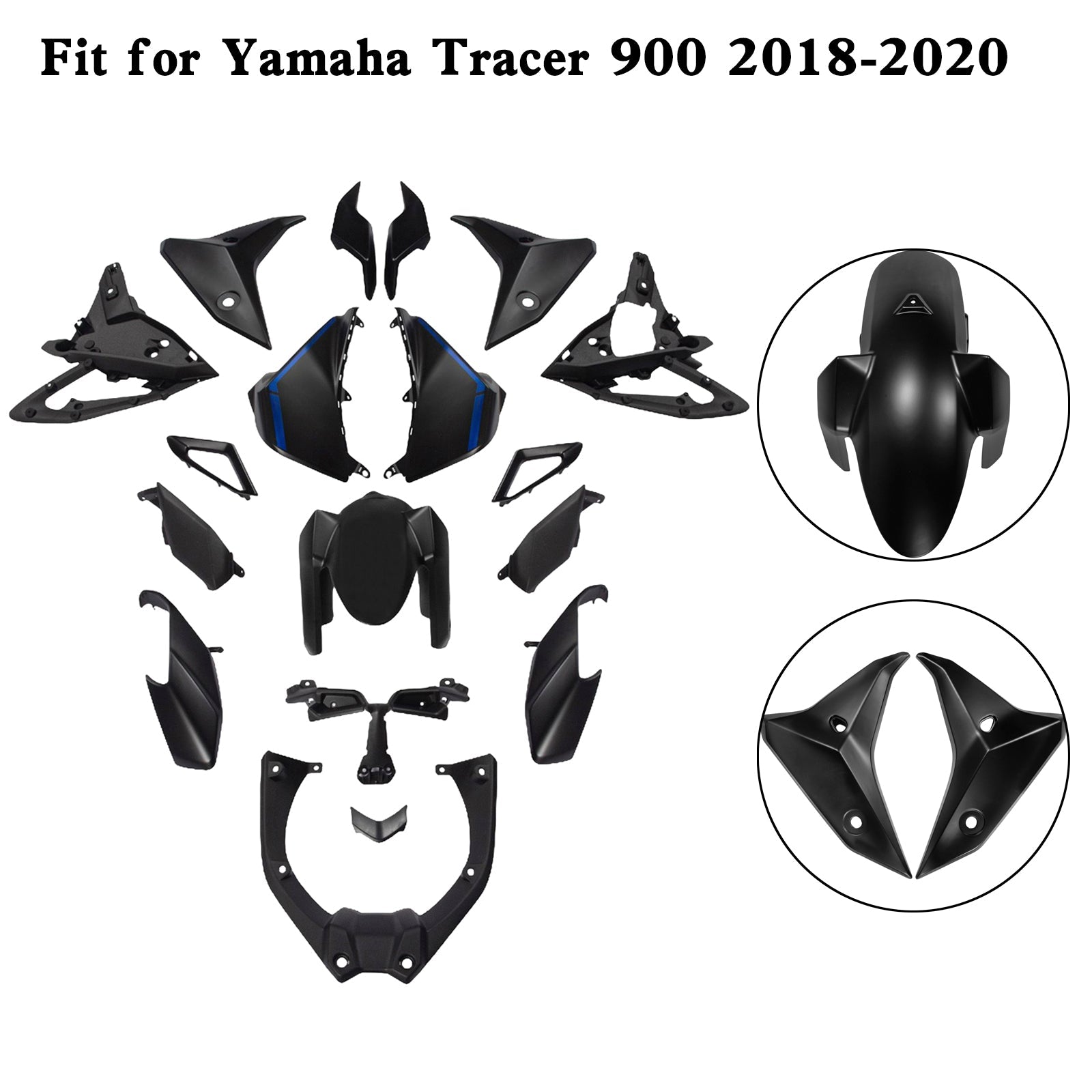 Yamaha Tracer 900 Tracer 900 GT 2018-2020 ABS Plastic Bodywork Fairing Kit