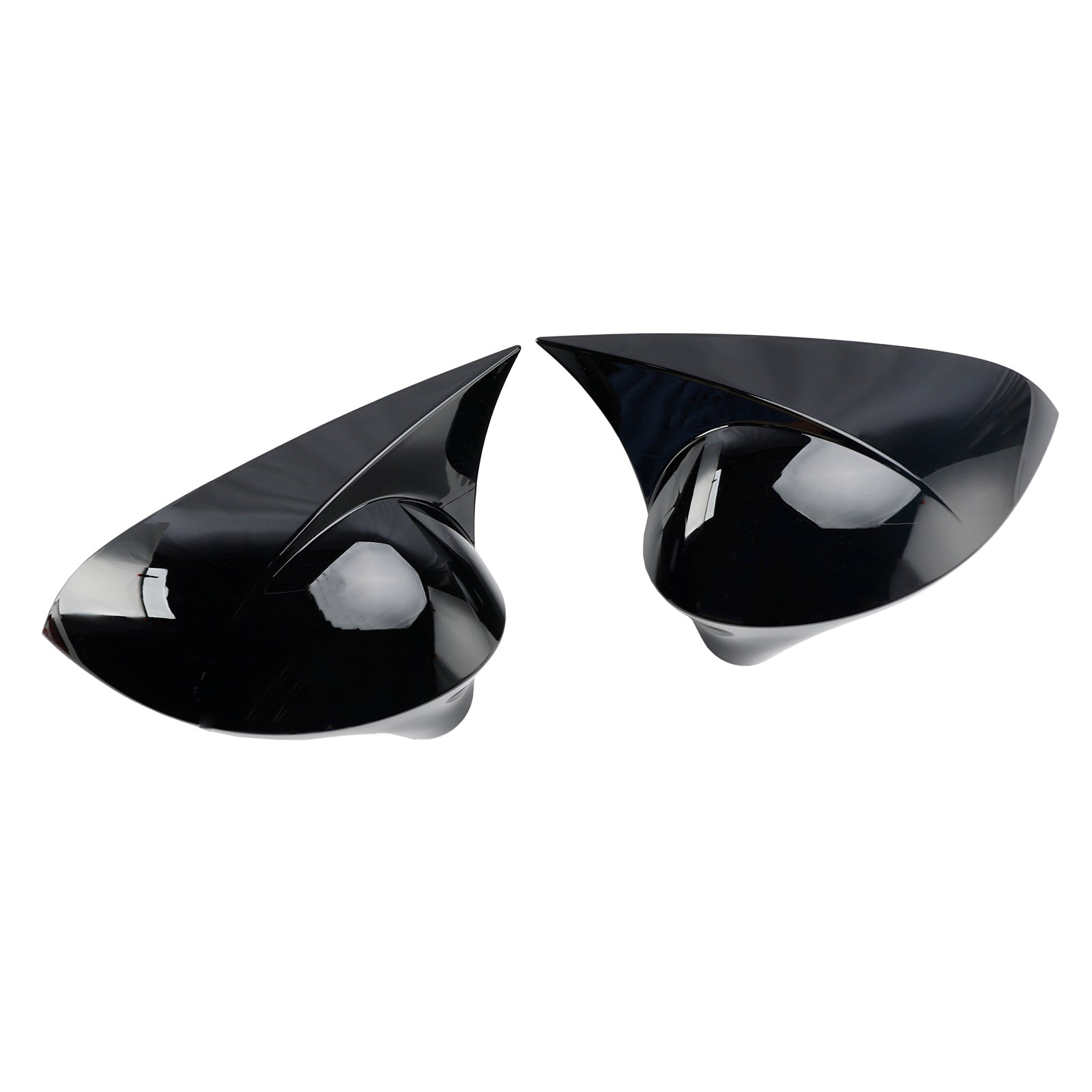 Gloss Black Wing Door Mirror Cover Caps for Left + Right SEAT Ibiza 6J 08-17