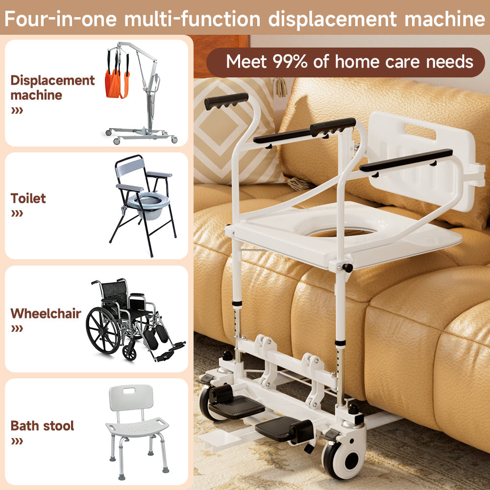 Patient Chair Transferred Lift Wheelchair Removable Split Type Wheelchair 250 lb