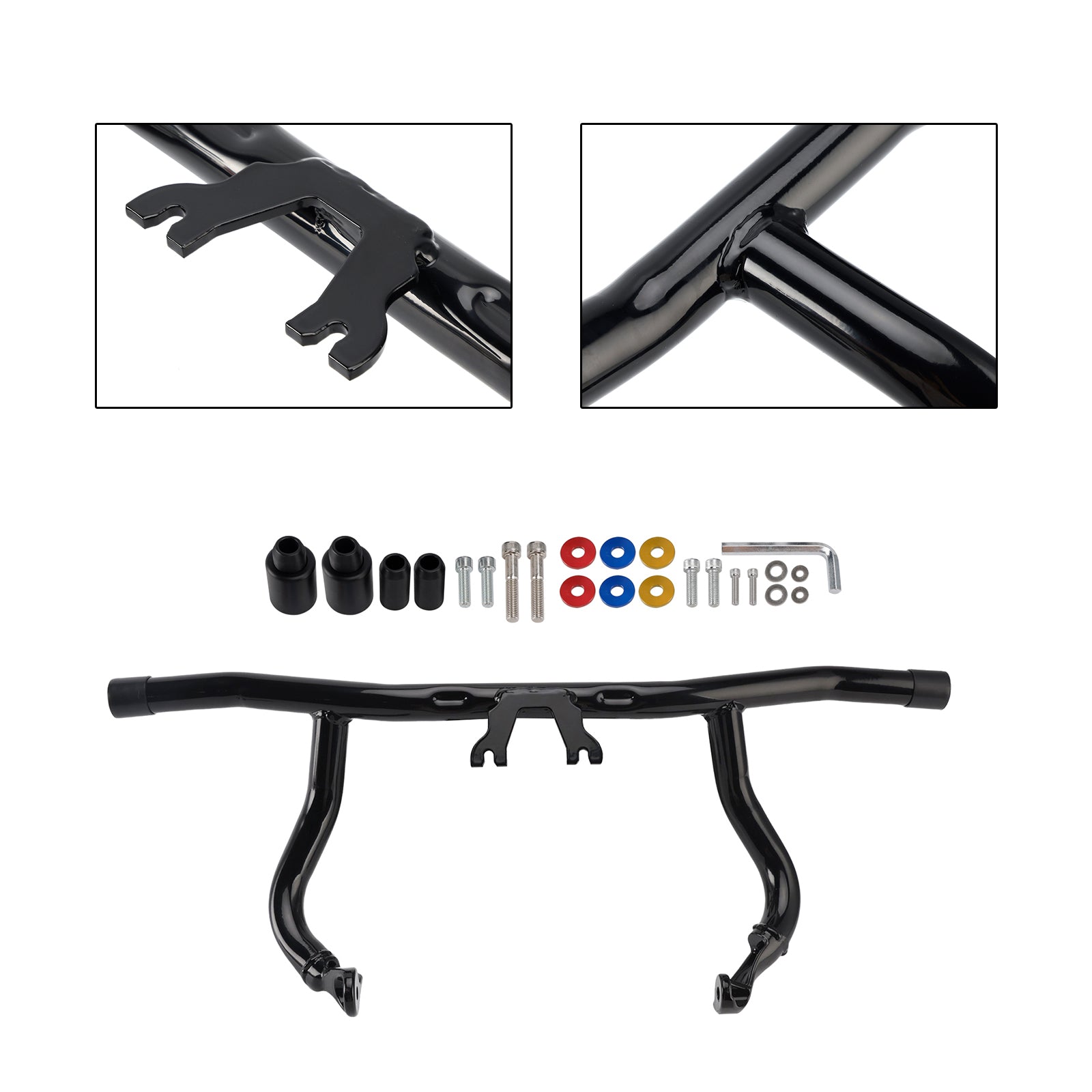 2024-2025 Road Glides Street Glides Road Glides FLHT FLHX Engine Guard Crash Bar Frame Protector Bumper Black