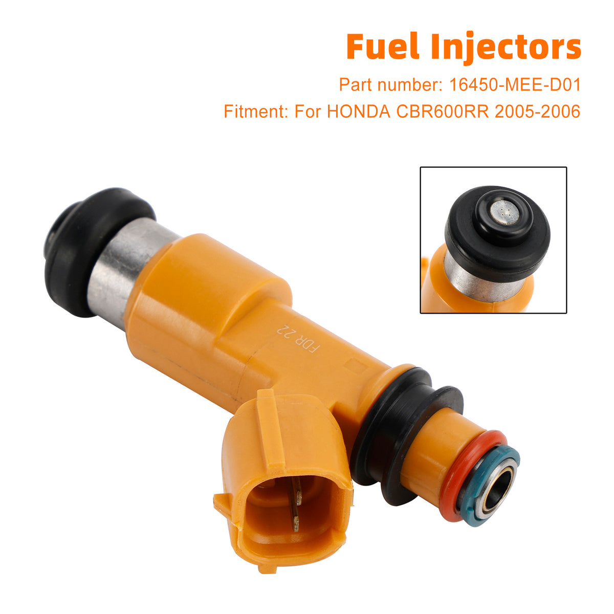 2005-2006 Honda CBR600RR Fuel Injectors 16450-MEE-D01