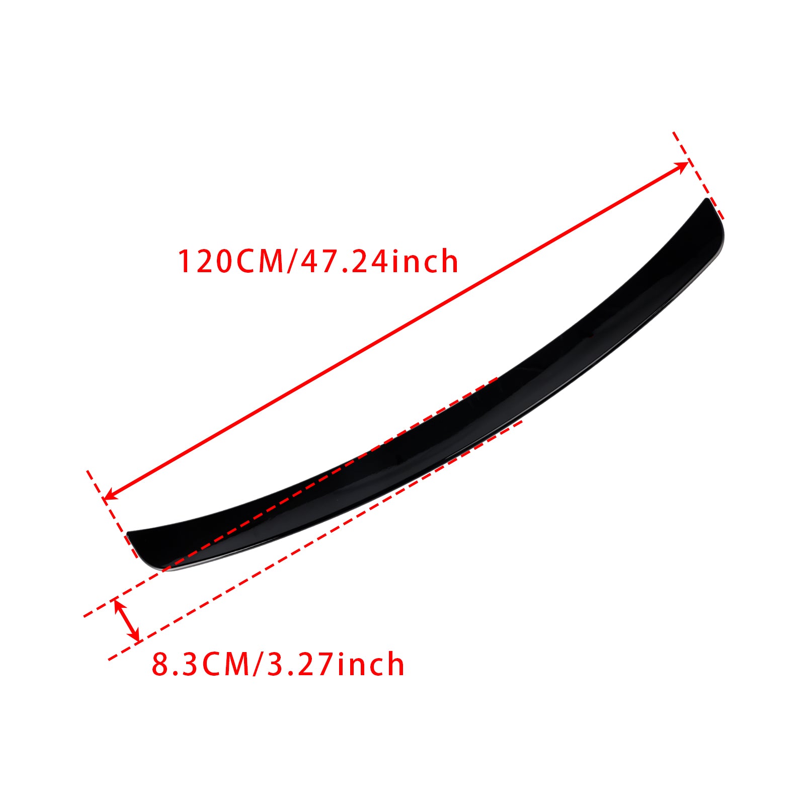 Gloss Black Rear Spoiler For Mercedes-Benz C-Class W203 2001-2007 Sedan