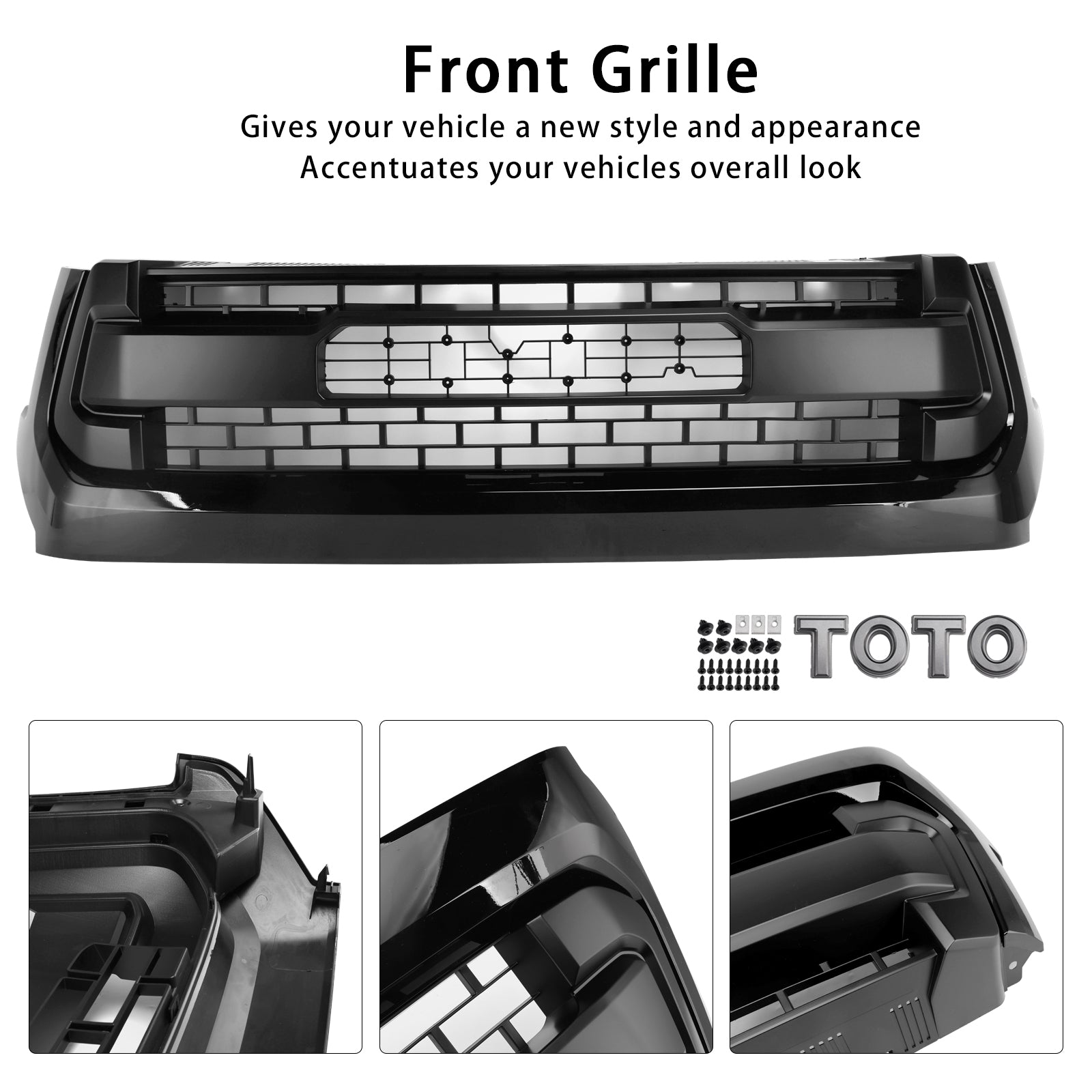 2014-2018 Toyota Tundra TRD PRO Black Honeycomb Front Grill Grille