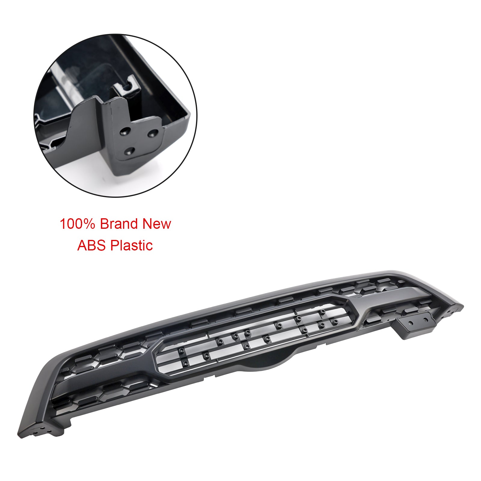 Matte Black Front Bumper Grill Grille Fit Toyota Sequoia 2005-2007 W/ Led Light