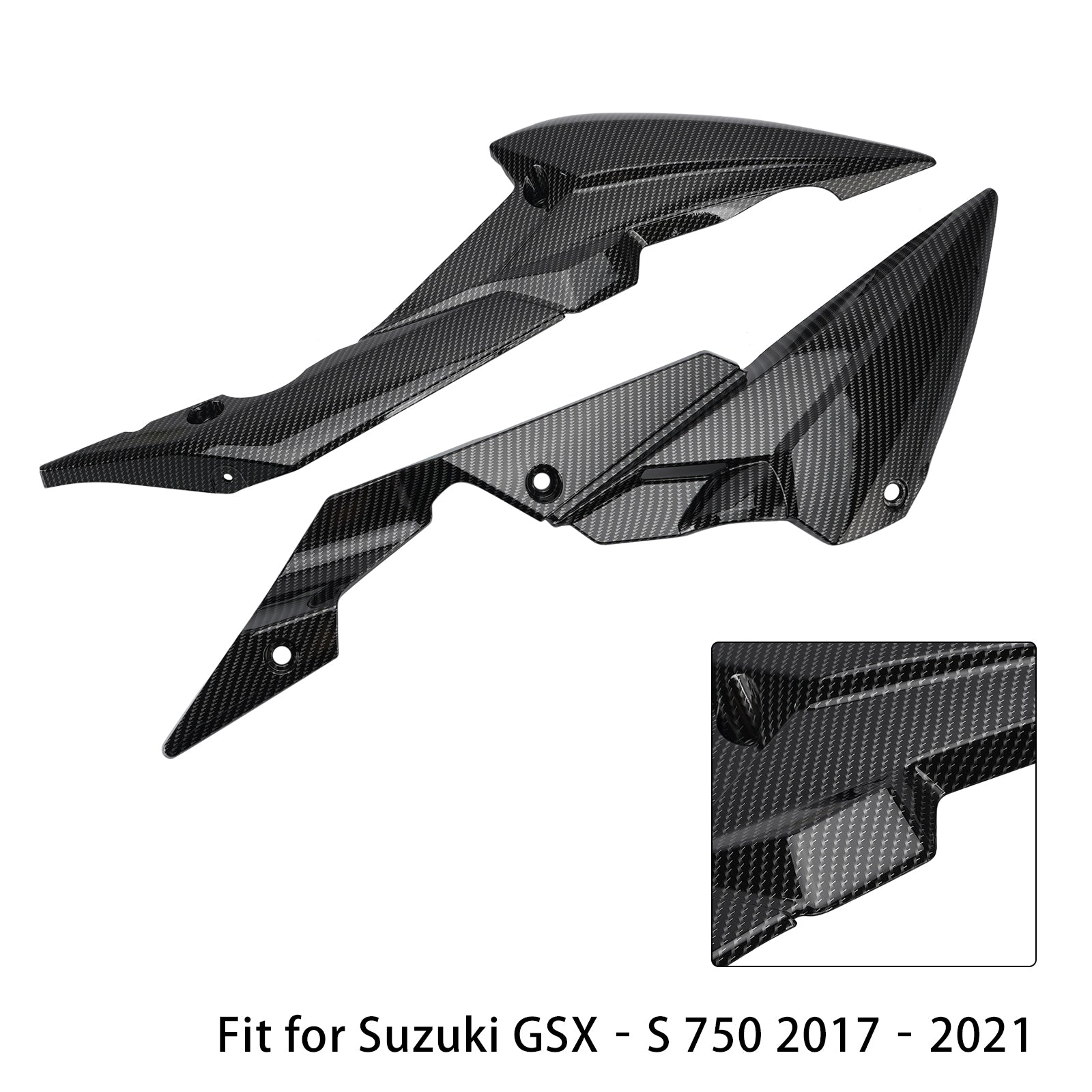 Carenado protector de vientre de aceite inferior para Suzuki GSXS GSX-S750 2017-2021 carbono