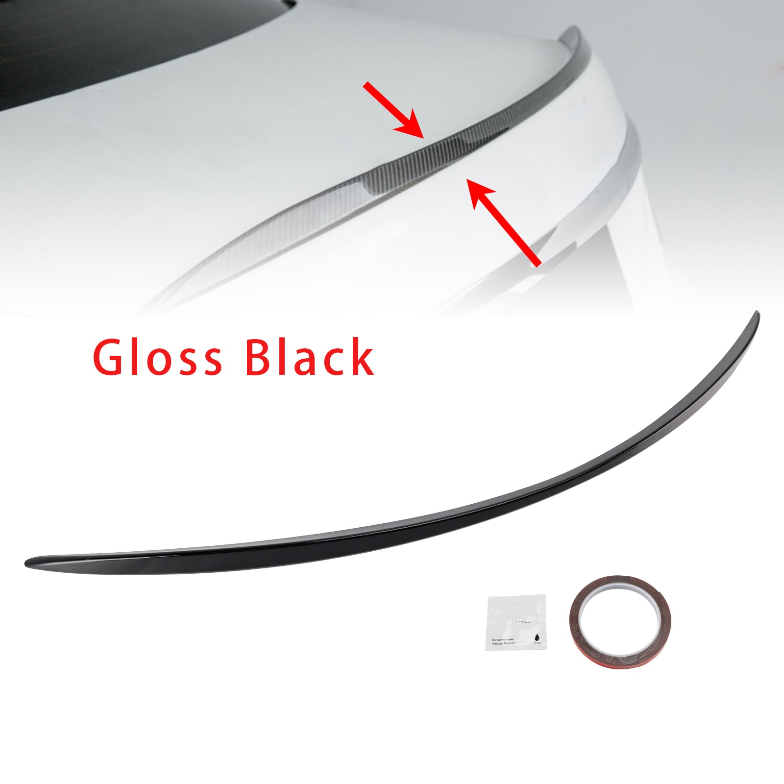 2020+ Mercedes-Benz E-Class W213 E63 Style Gloss Black Rear Boot Spoiler