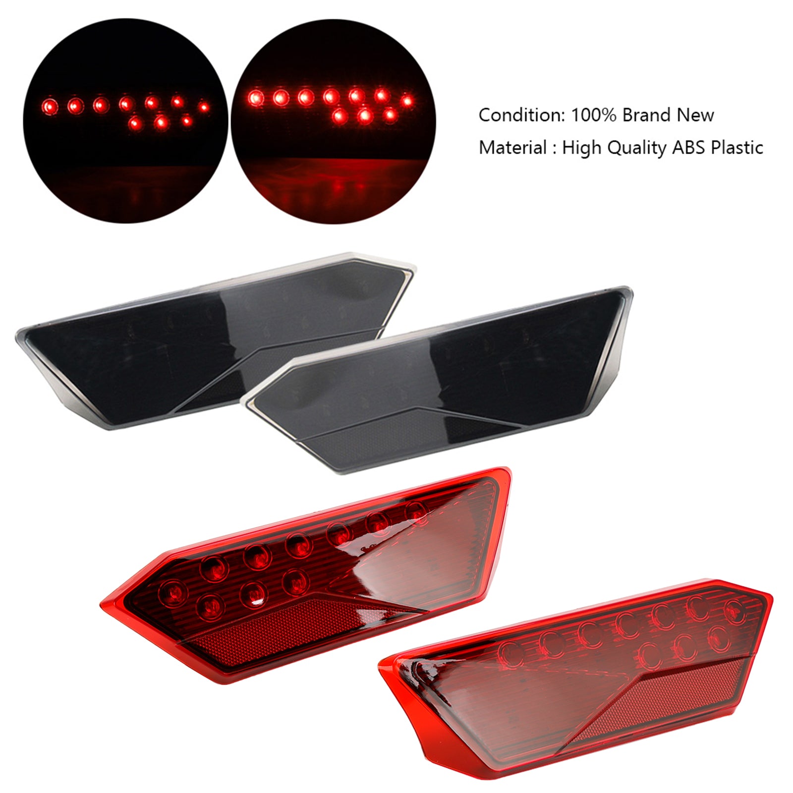 2412341 2412342 LED Tail Lights For Polaris RZR Turbo 1000 XP 900 S 2014-2019