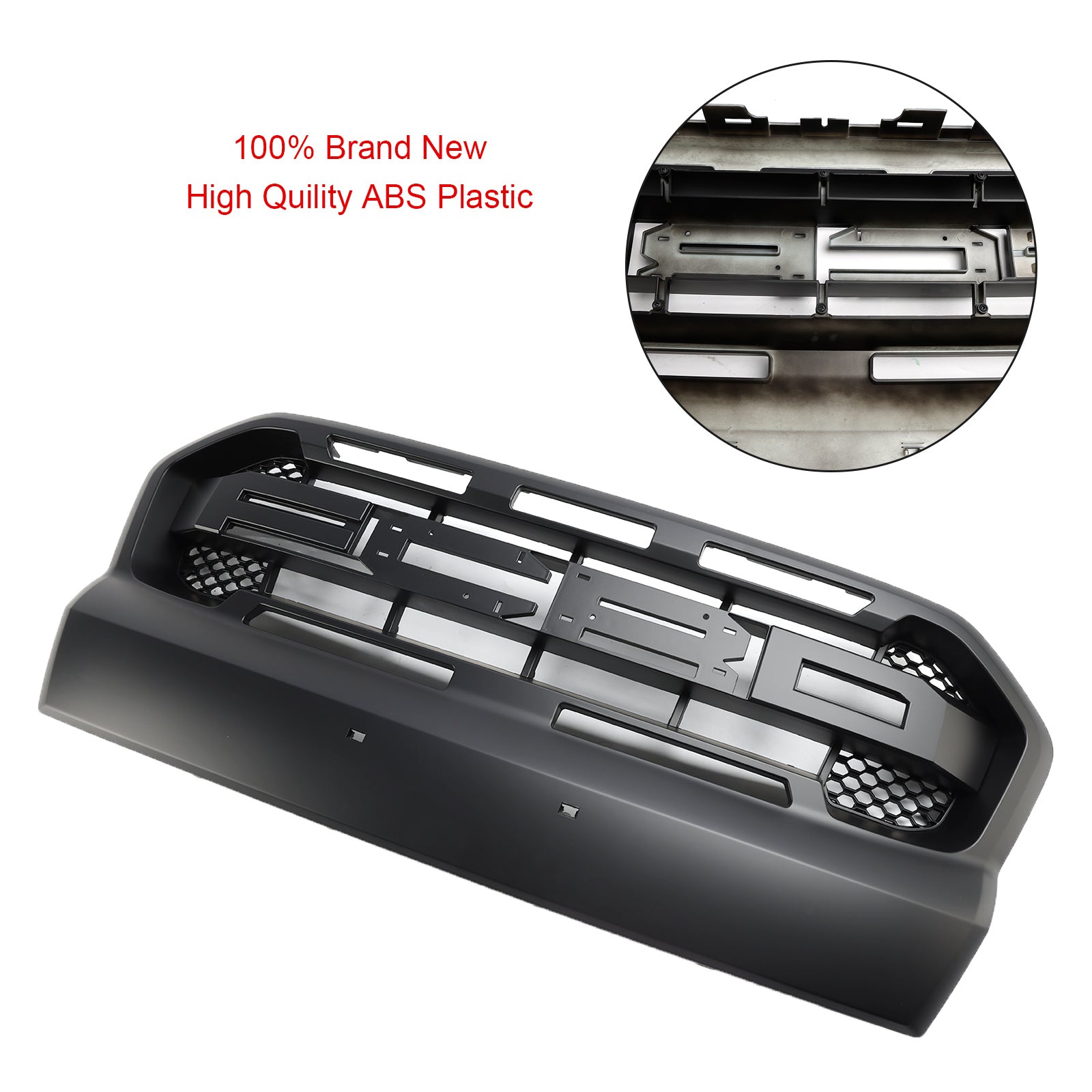 Ford Ranger 2015-2019 T7 Matt Black Ranger Raptor Style Front Bumper Grill