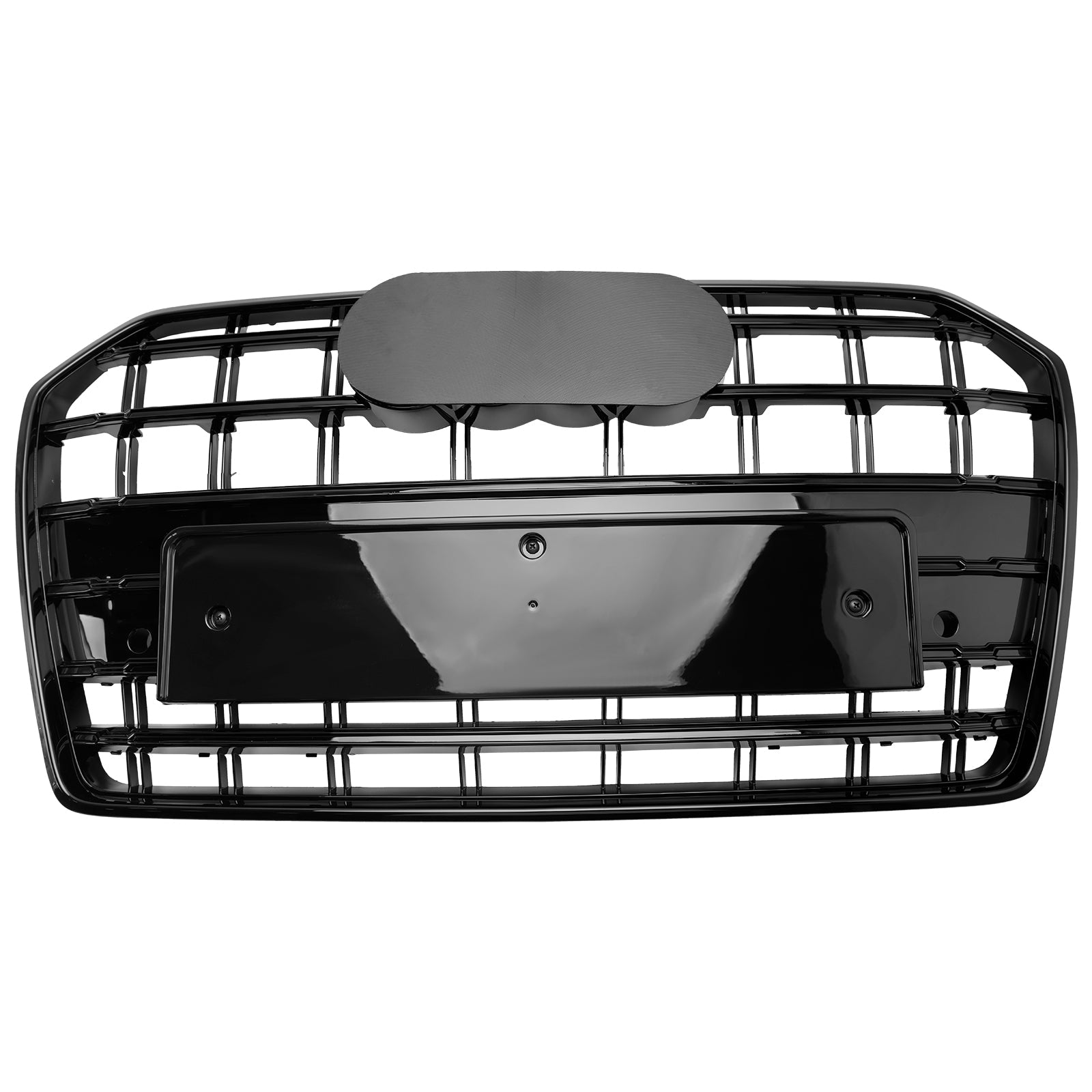 S6 Style Front Bumper Grille Grill Fit Audi A6 S6 C7 2016-2018 Black