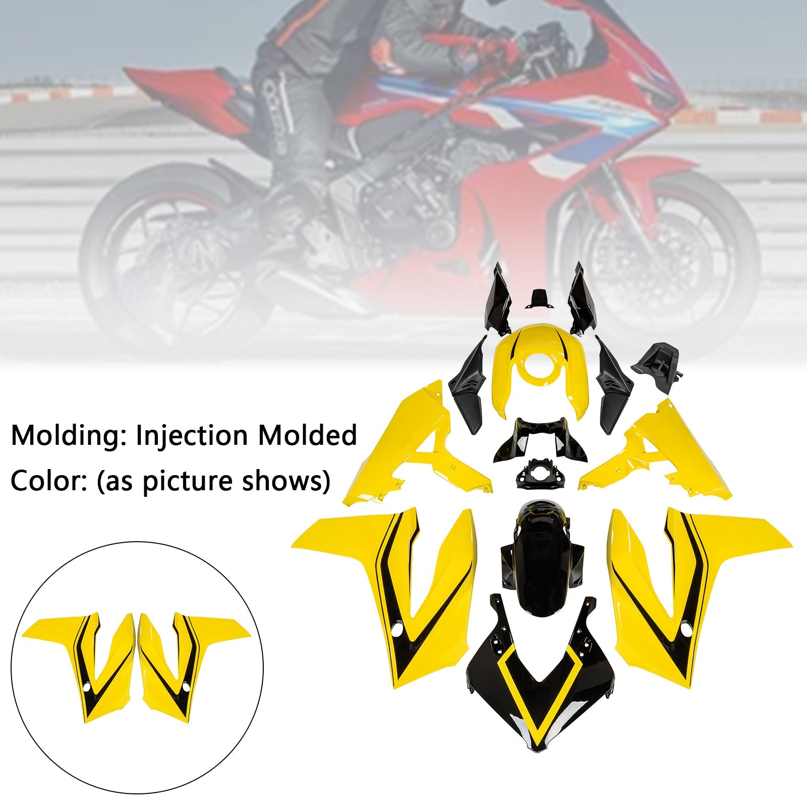 Injection ABS Plastic Bodywork Fairing Kit for Honda CBR650R 2024-2025