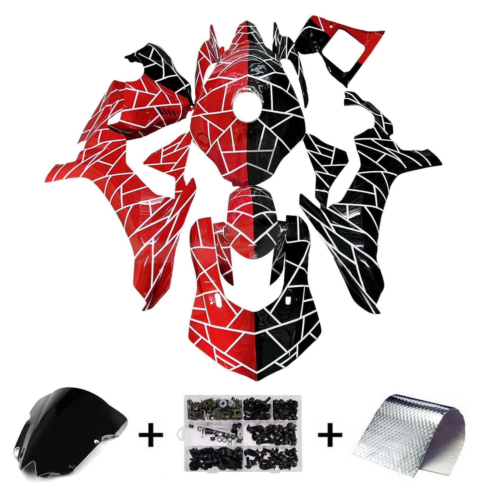 Injection Fairing Kit Bodywork Plastic ABS For Yamaha YZFR6 YZF-R6 2008-2016