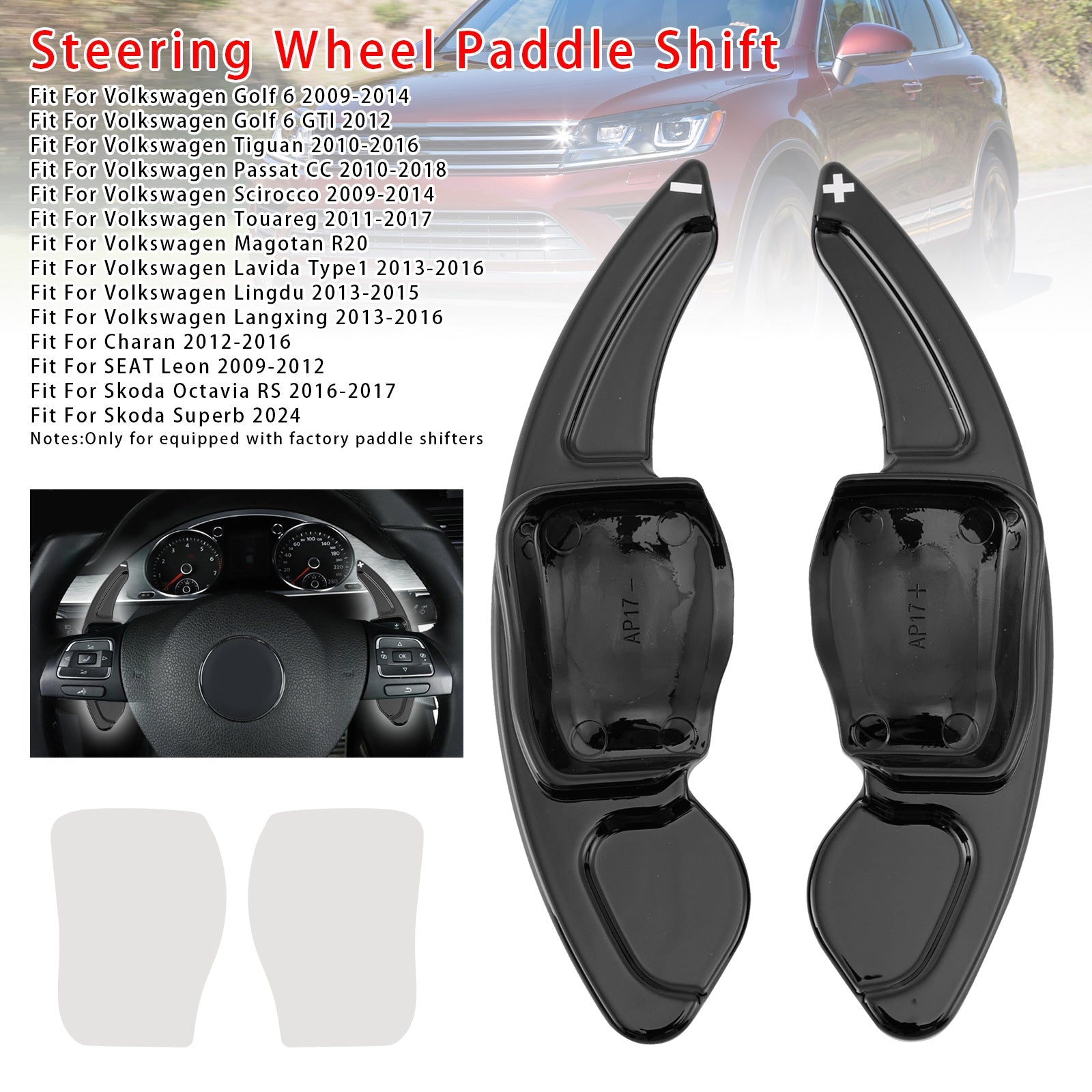 Steering Wheel Paddle Shifter Extension For SEAT VW Scirocco