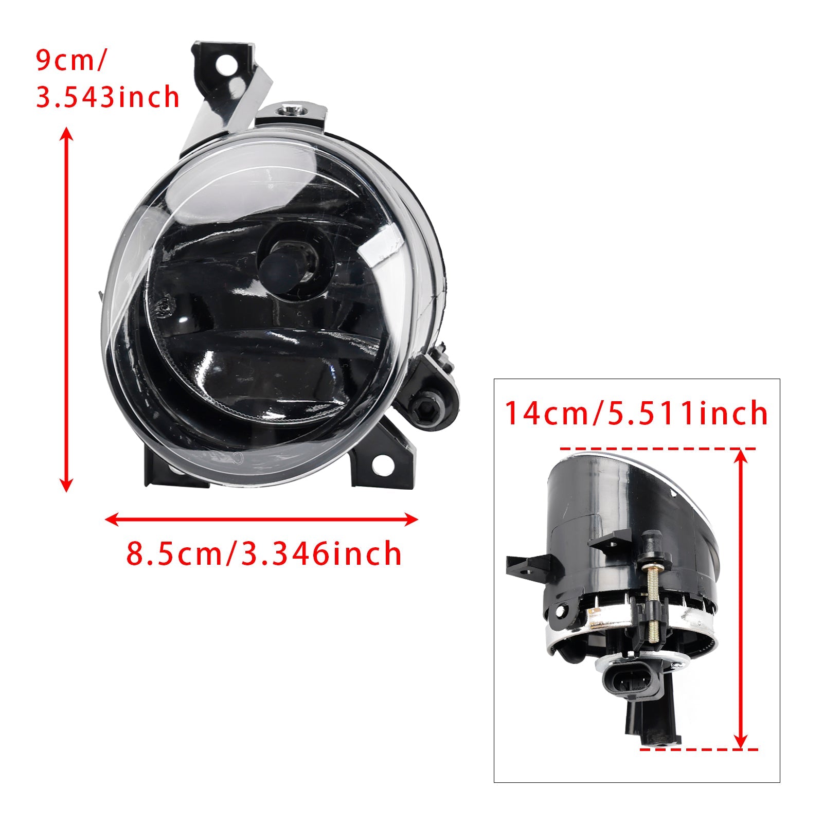 1 Pcs Front Left Fog Light &nbsp;For Volkswagen Polo 2010-2014 Tiguan 2008-2011