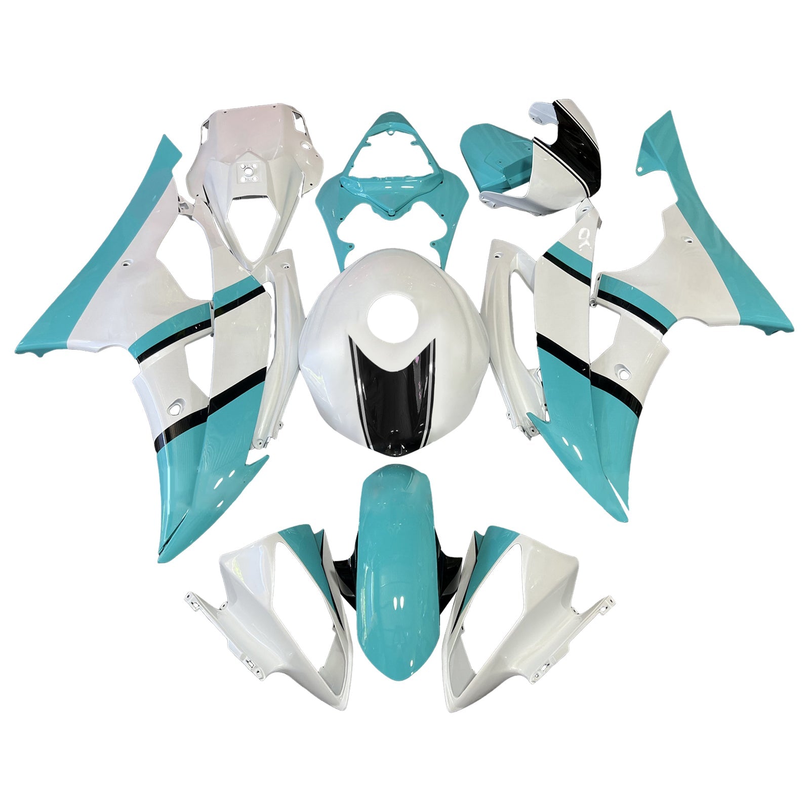 Injection Fairing Kit Bodywork Plastic ABS For Yamaha YZFR6 YZF-R6 2008-2016