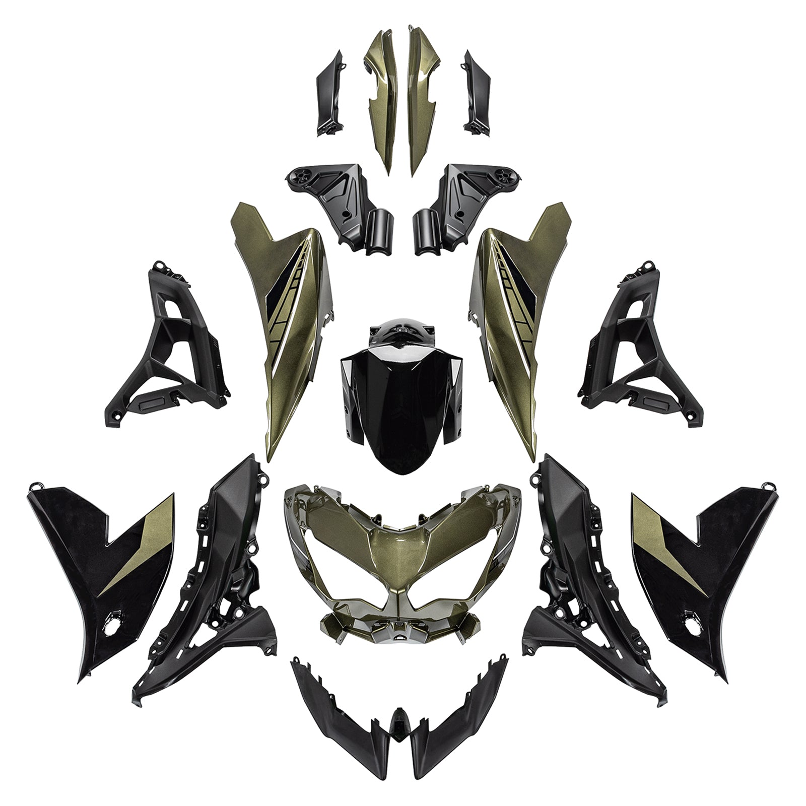 Injection ABS Bodywork Fairing Kit For Kawasaki VERSYS 650 KLE 2022-2024 06#