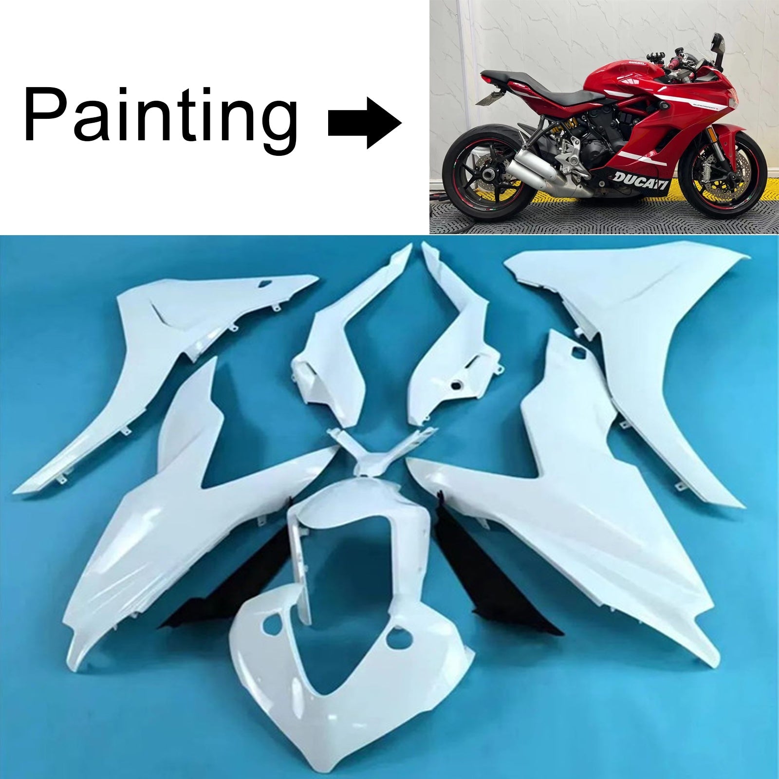 Ducati Supersport 939 939S 2017-2020 Fairing Kit Bodywork