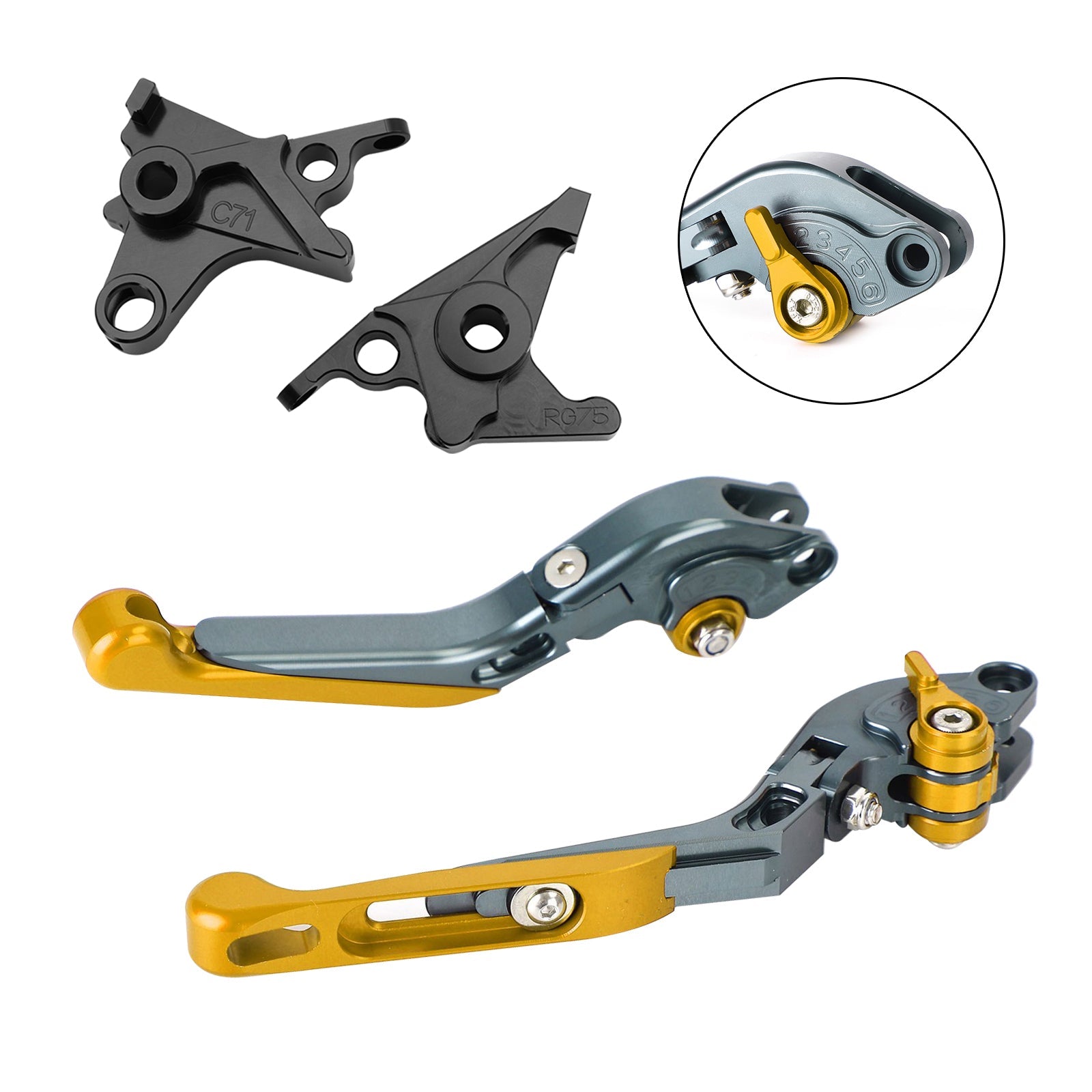 BMW R Nine T /Pure /Racer 2017-2023에 적합한 조절 식 클러치 브레이크 레버