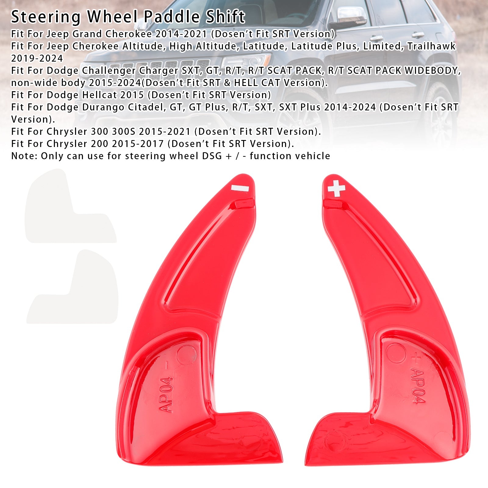 Steering Wheel Paddle Shifter Extensions For Jeep Grand Cherokee 2014-2021