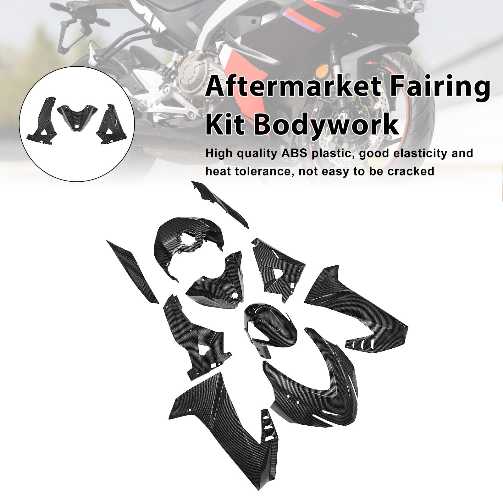 Injection ABS Plastic Bodywork Fairing Kit for Aprilia RS457 2024-2025 01#