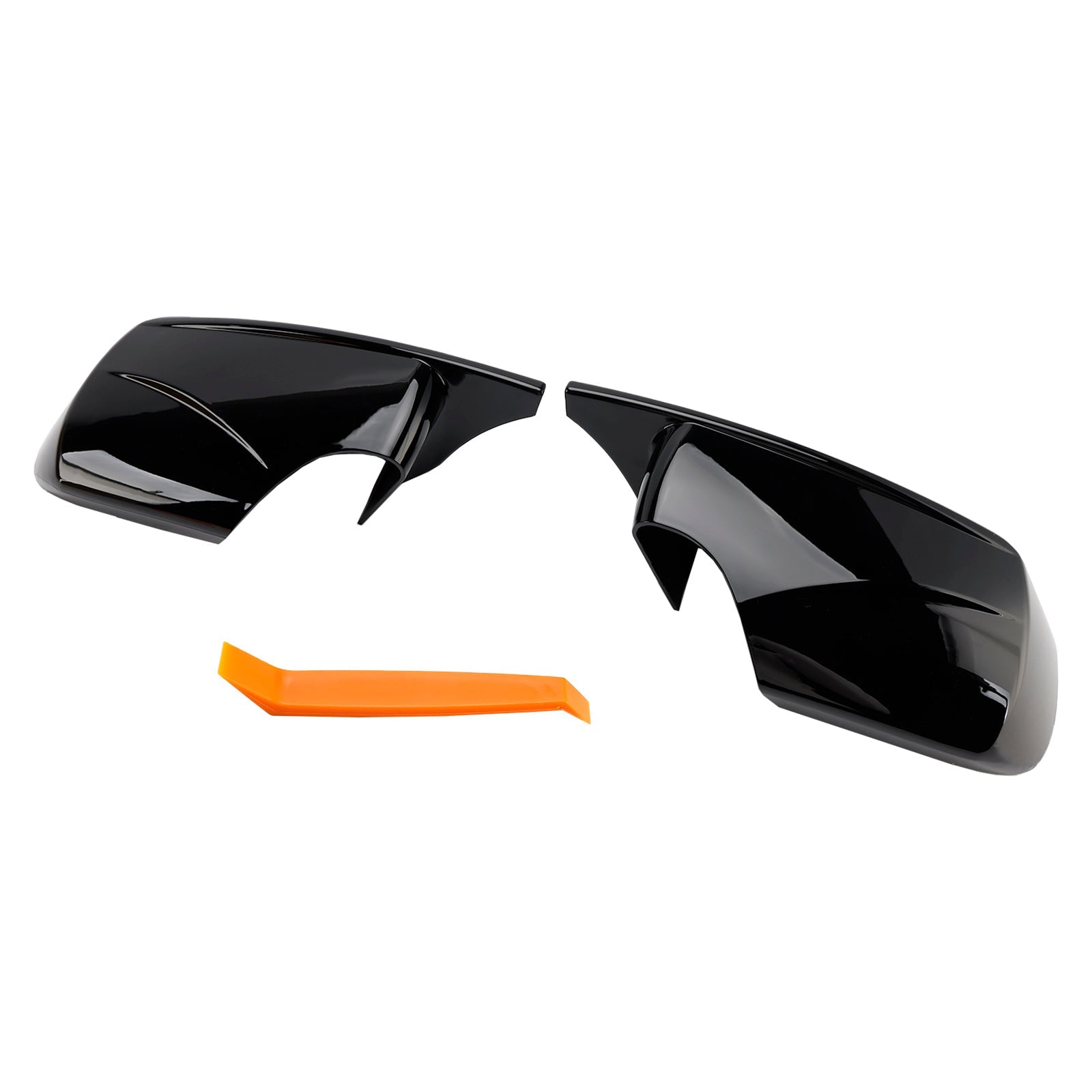 2PCS M Style Wing Car Side Mirror Cover Caps for BMW E46 Sedan E39 4DR 1998-2005