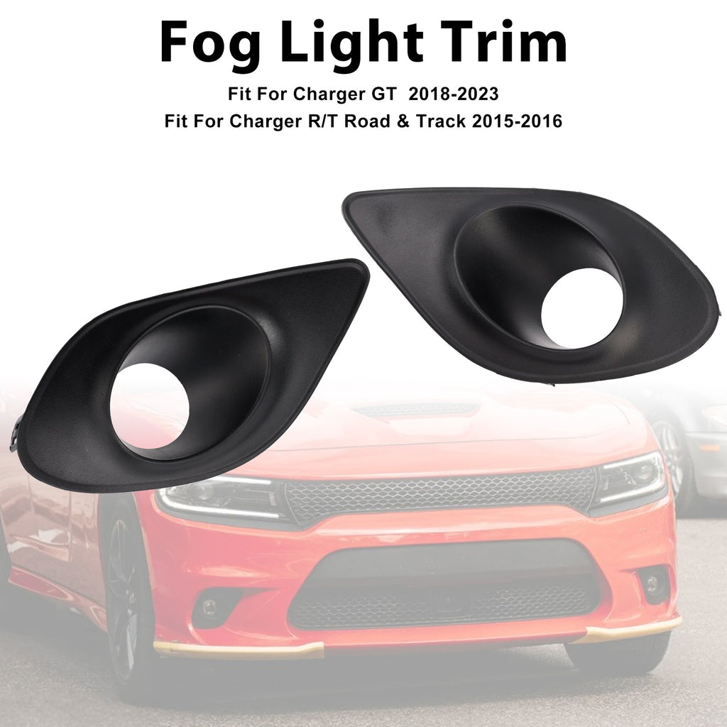 Pair Fog Light Bezel for Dodge Charger 2015-2022 68280428AA Pair Fog Light Bezel for Dodge Charger 2015-2022 68280428AA